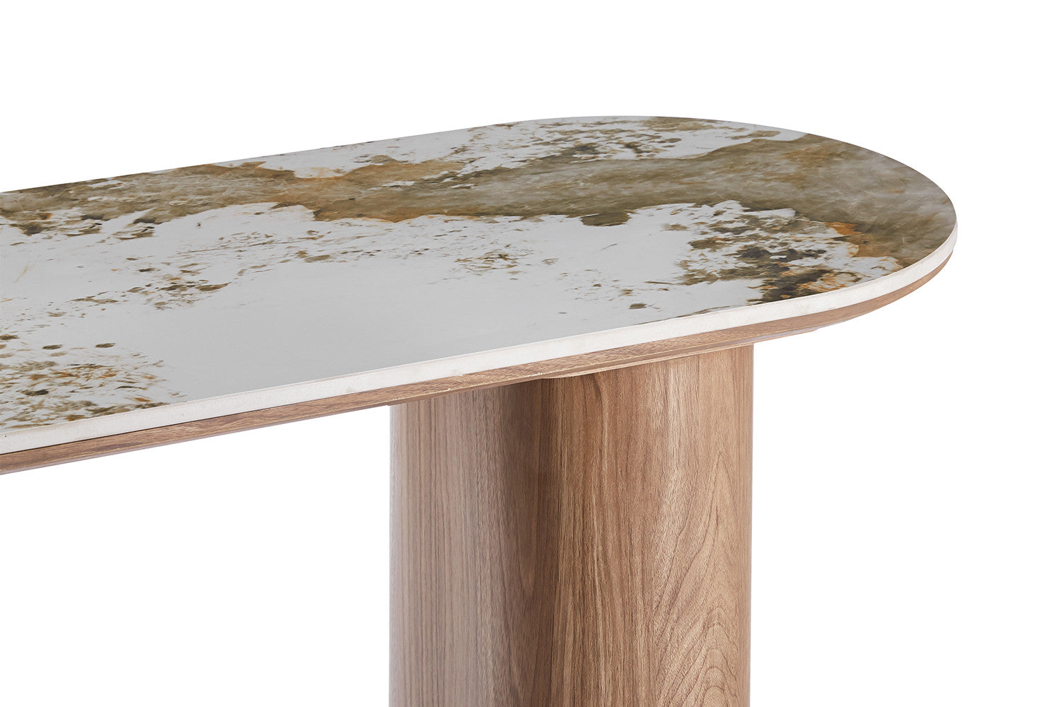 Console 'Evora'  Glanzend Steen Pandora goudbruin