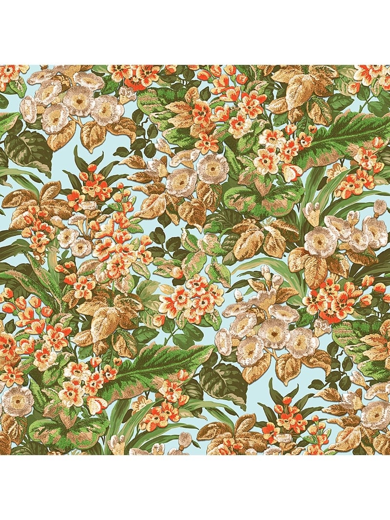 Behang Beaux arts 2 floral blue
