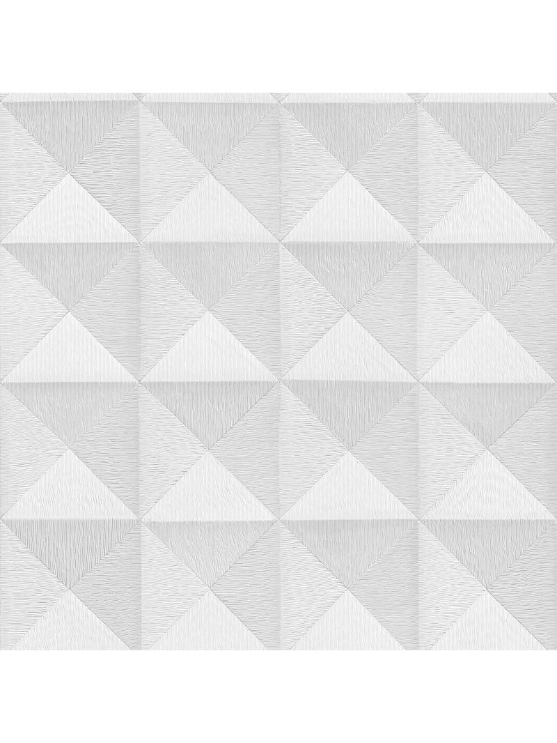 Behang Beaux arts 2 3d effect silver