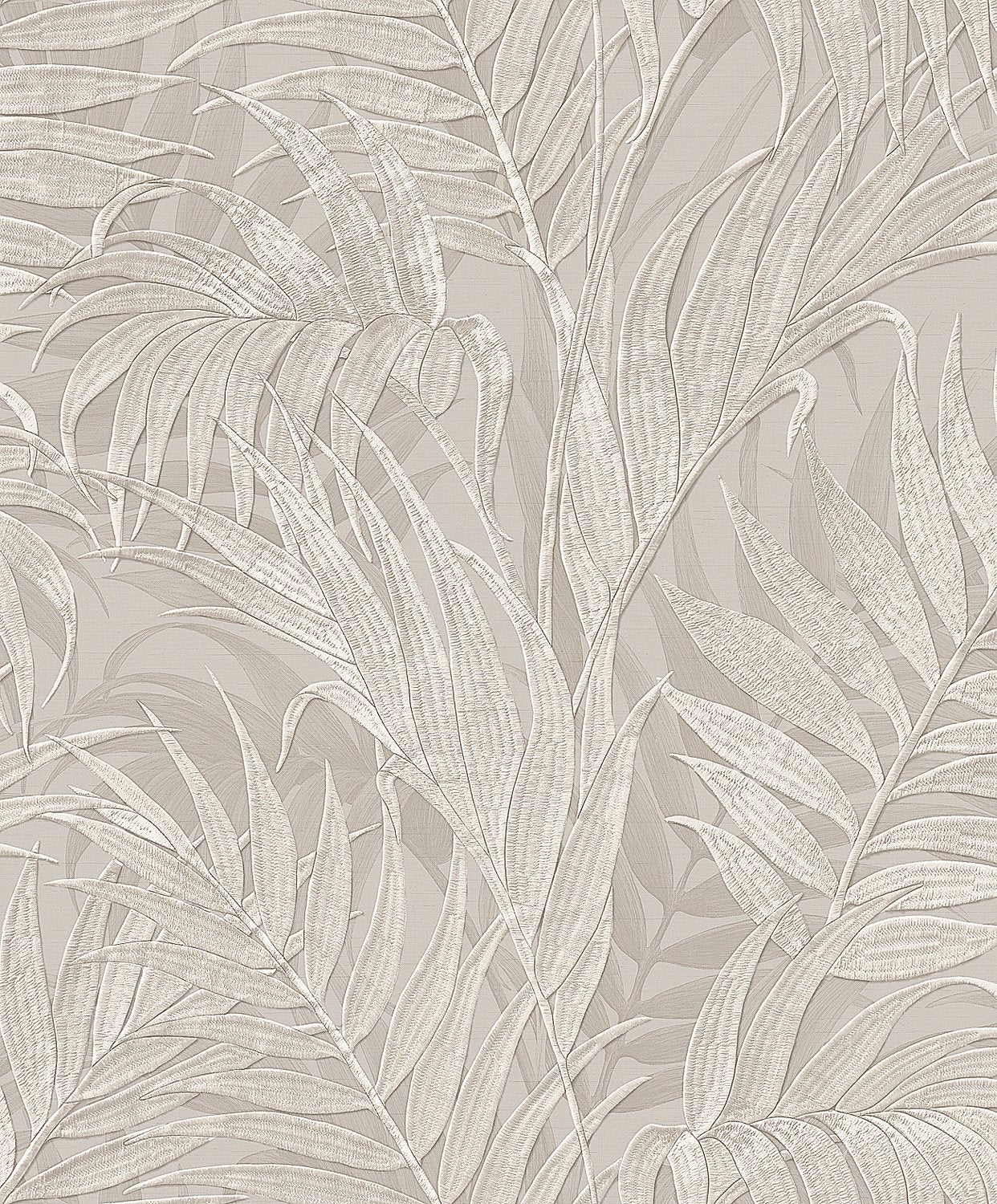 Behang Grace Tropical palm leaf mink