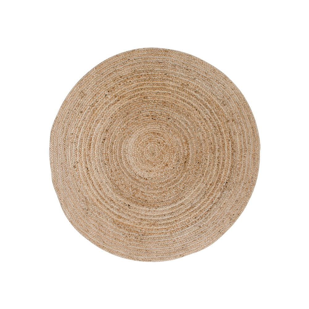 Bombay vloerkleed jute, natural ø90 cm