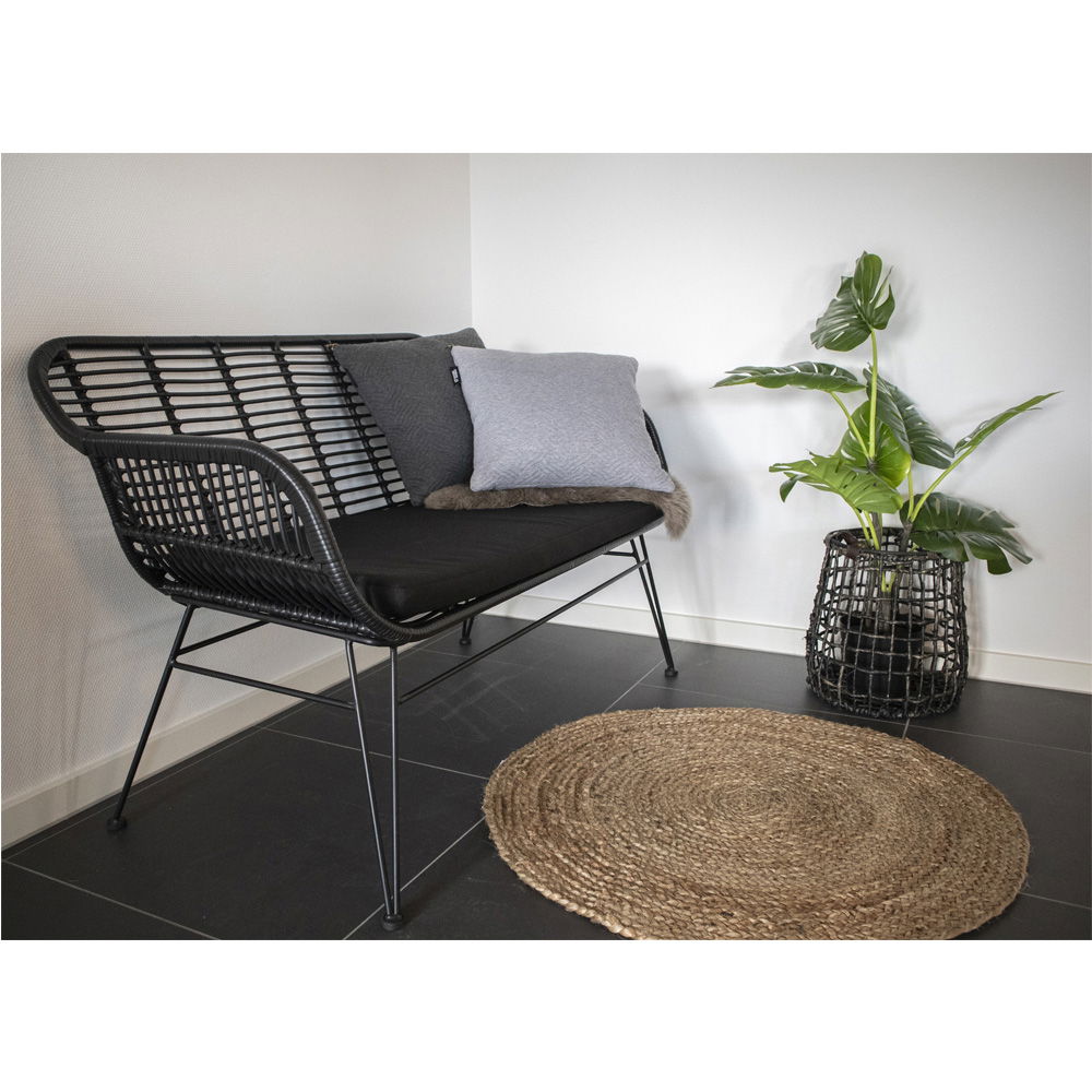Bombay vloerkleed jute, natural ø90 cm