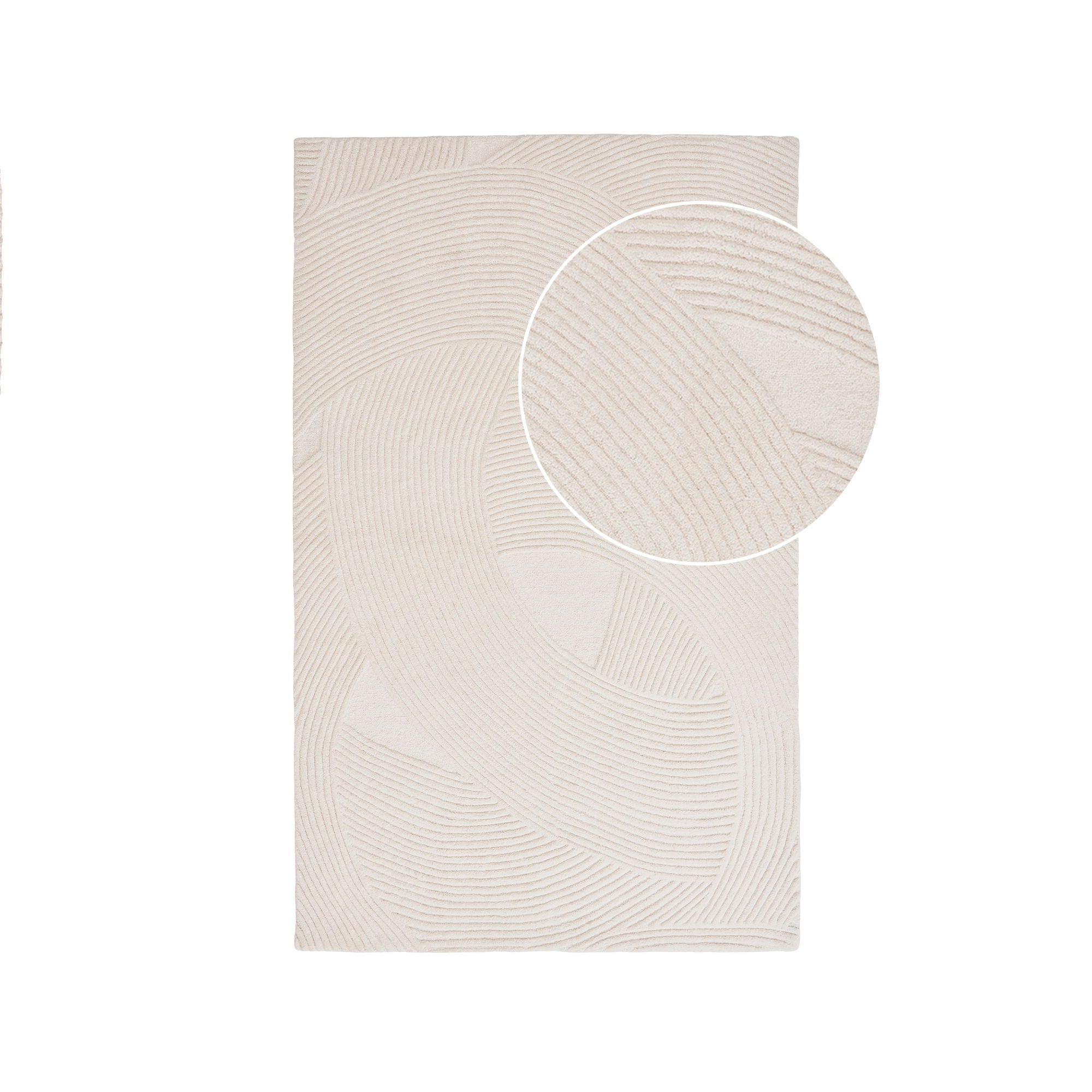 Pune vloerkleed getuft in ivoor 160x230 cm