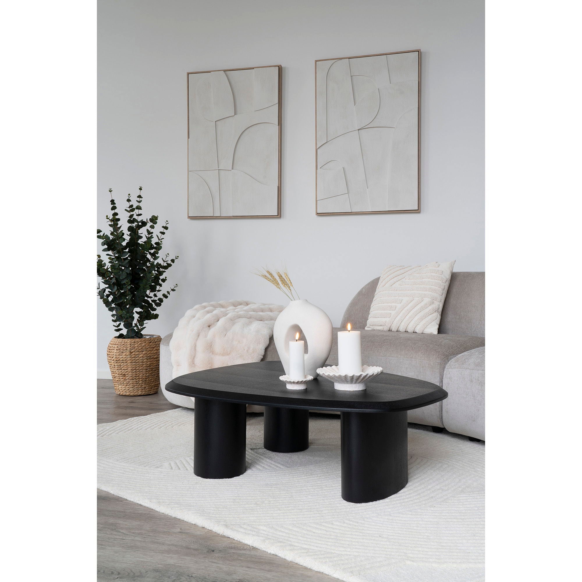 Pune vloerkleed getuft in ivoor 160x230 cm