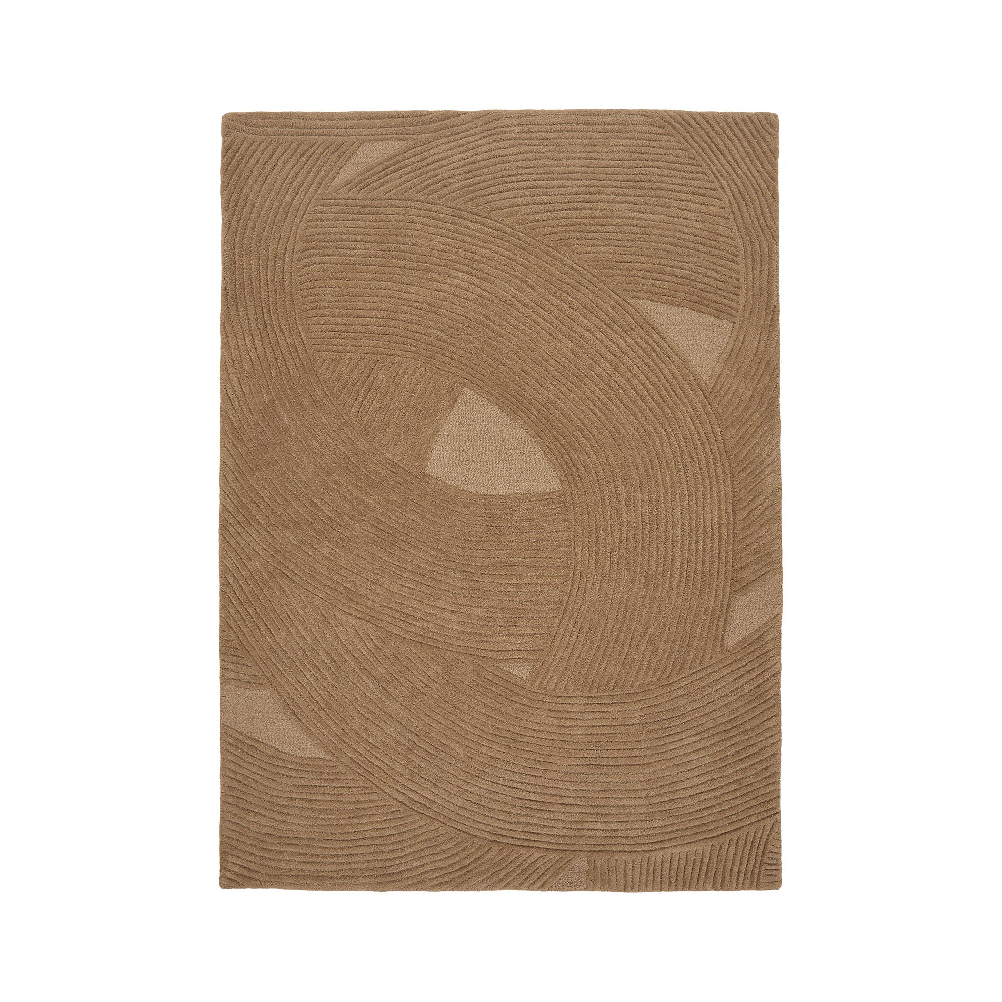 Pune vloerkleed getuft in bruin 160x230 cm