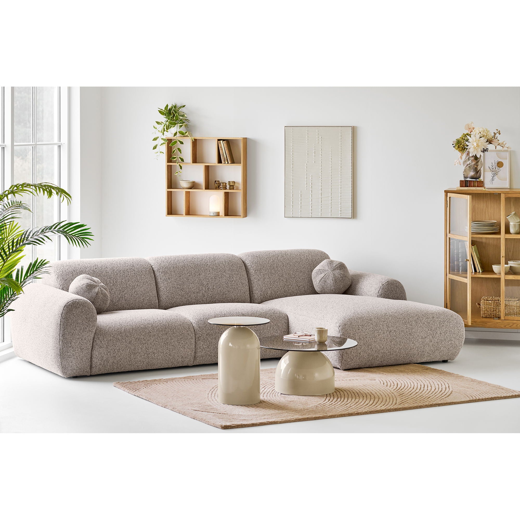 Pune vloerkleed getuft in bruin 160x230 cm
