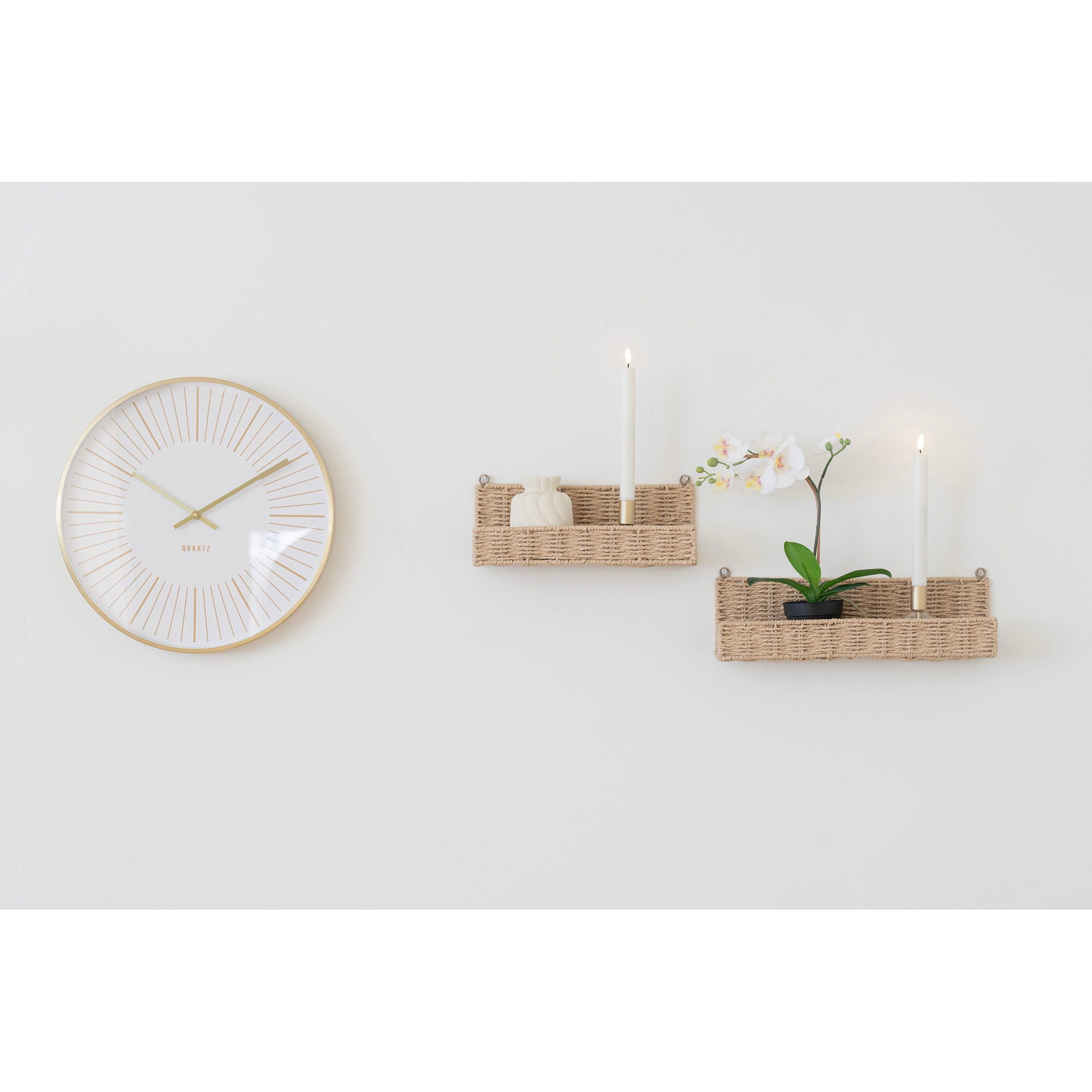 Treviso wandplank, natural set van 2