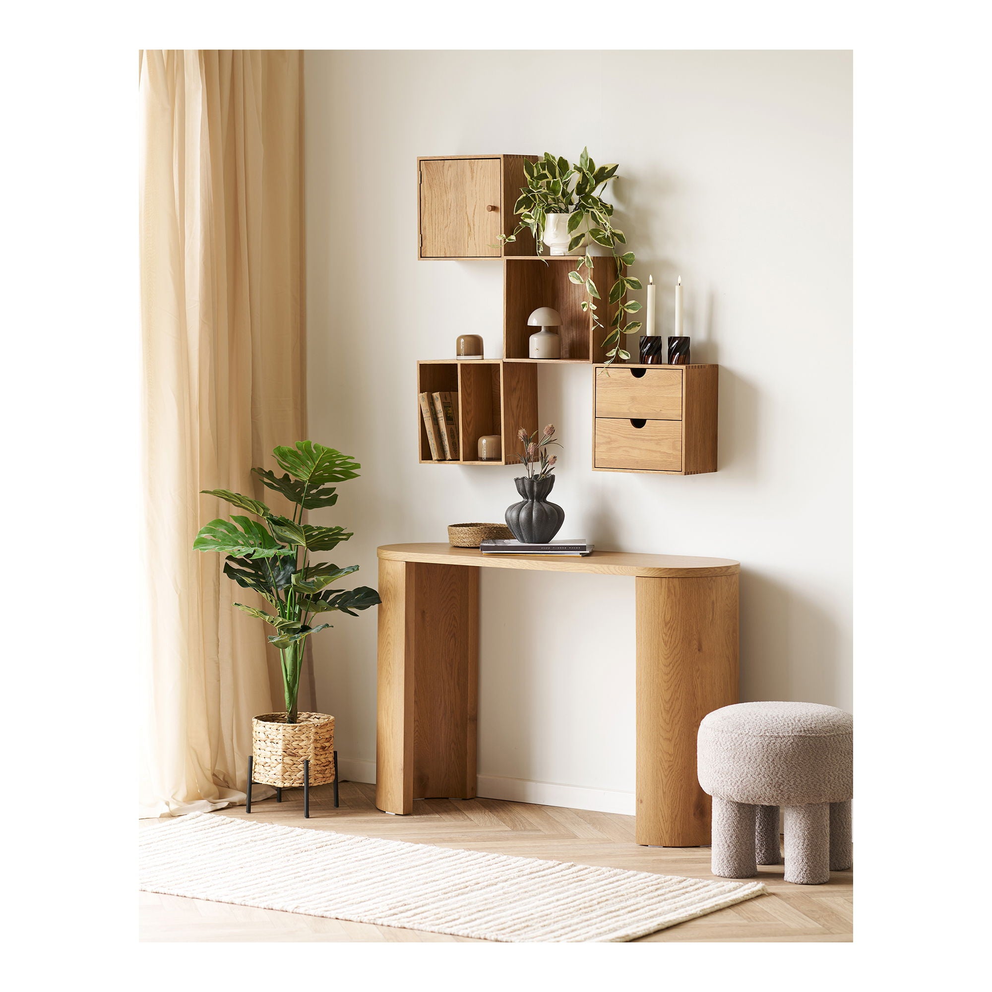 Townsville eiken wandplank 18x30x30 cm