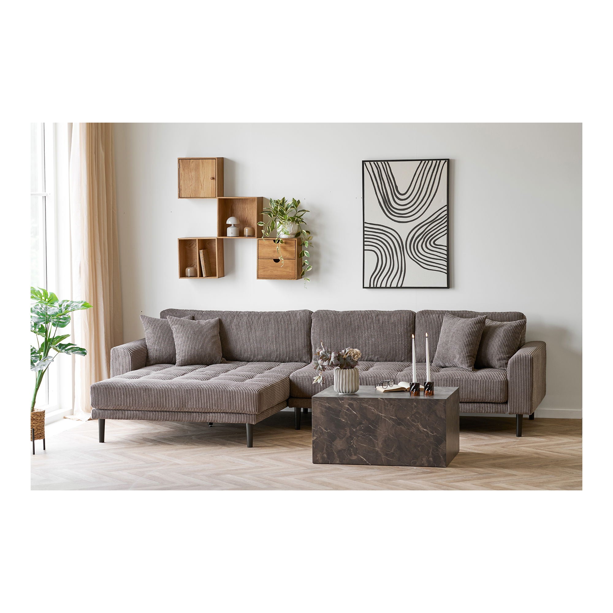 Townsville eiken wandplank 18x30x30 cm