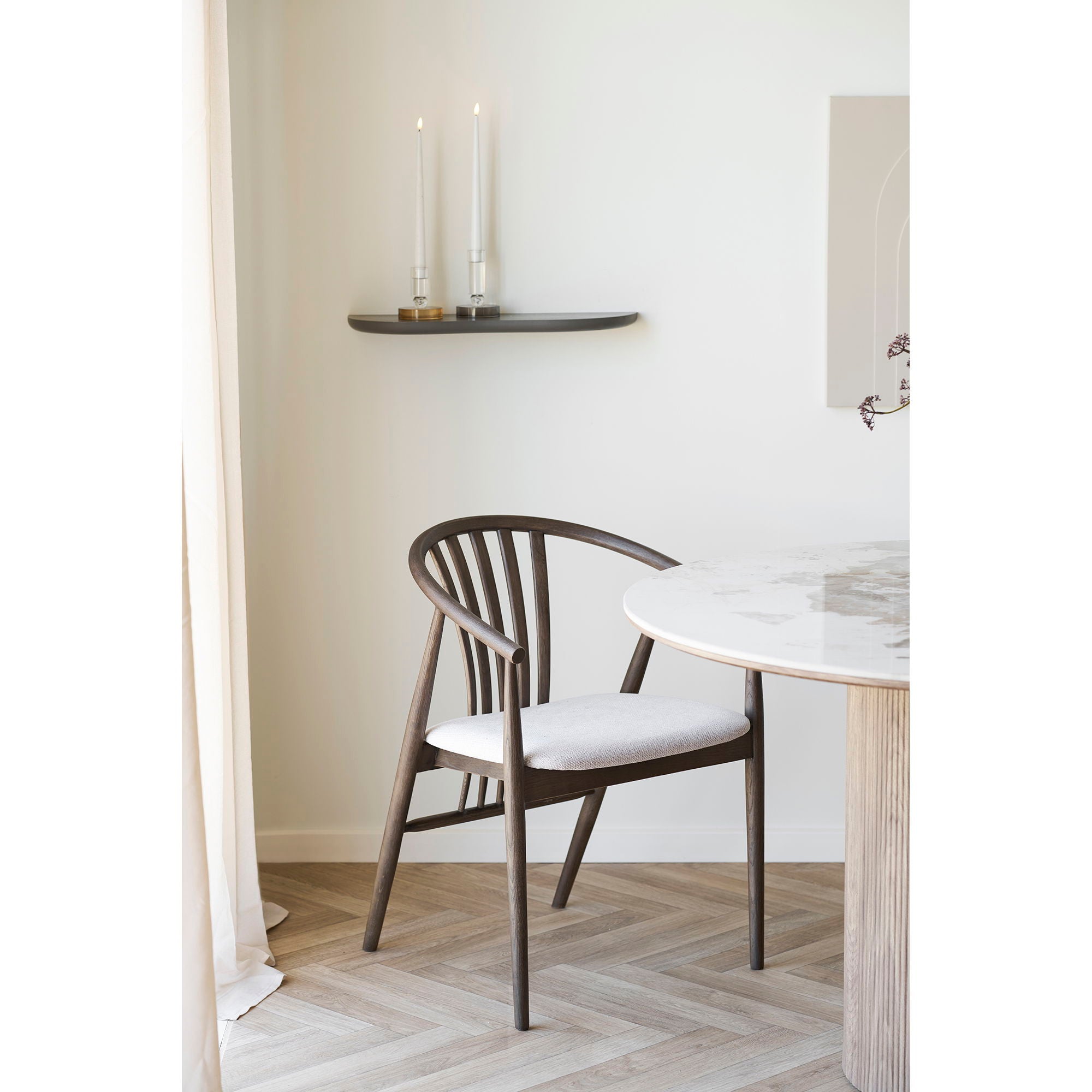 Botta wandplank brown 57x19x2,5 cm