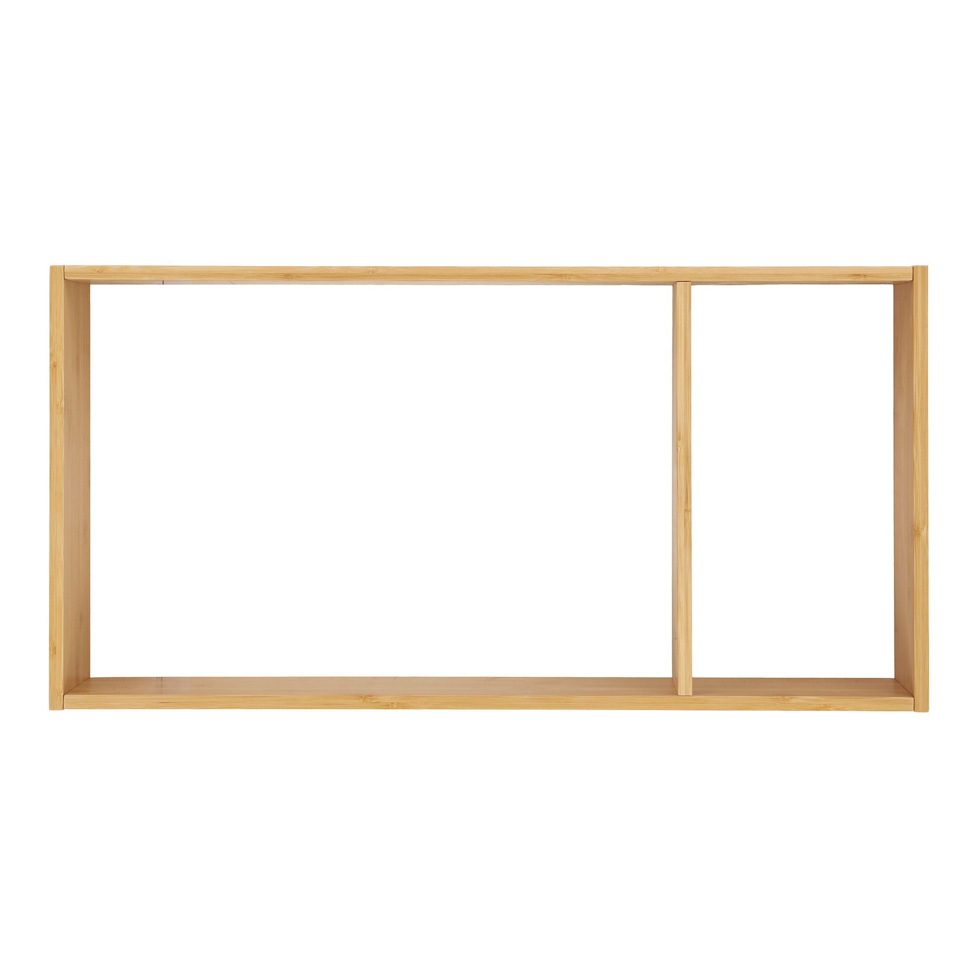 Ember wandplank van bamboo 70x15x35,5 cm