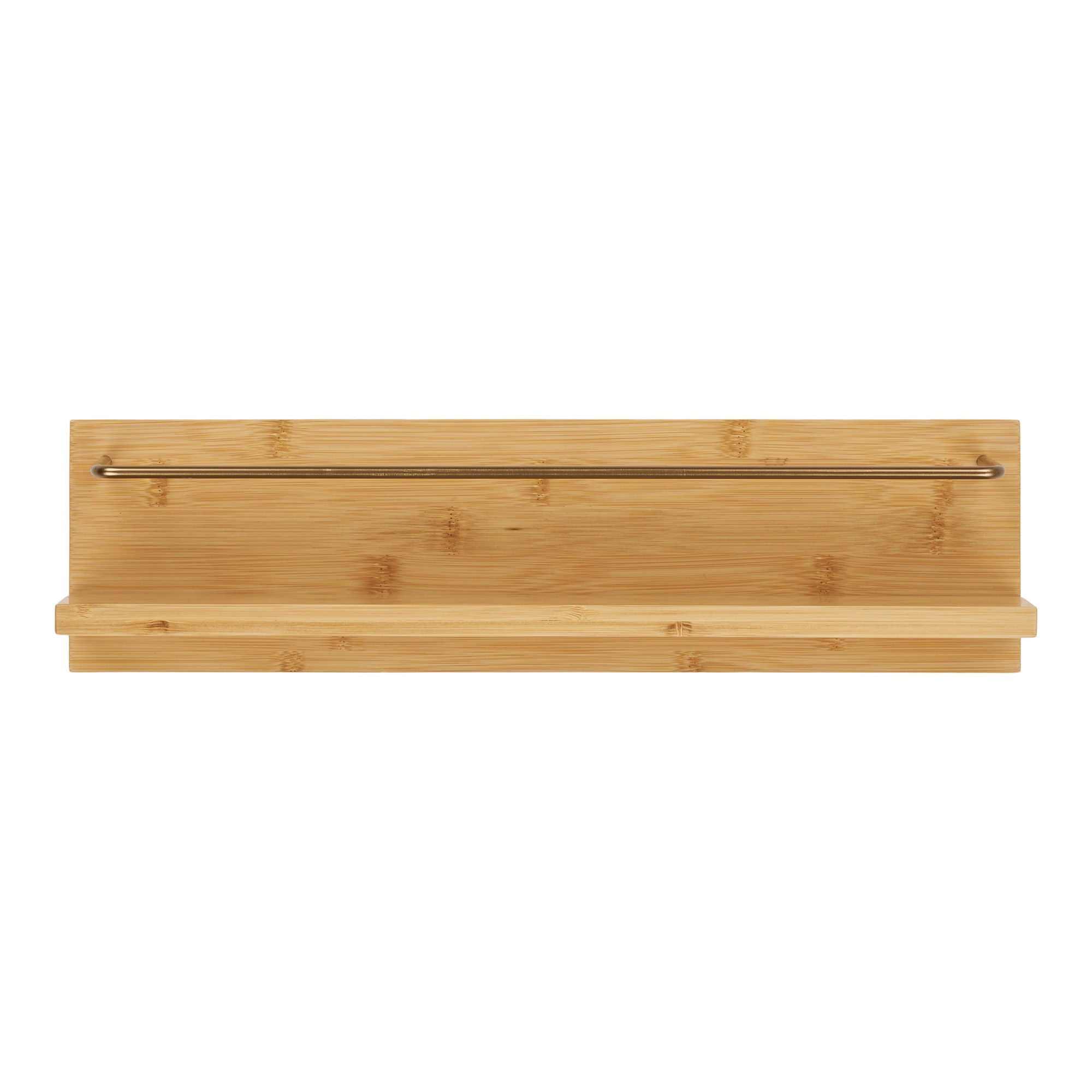 Ember wandplank in bamboo 45x10x12 cm