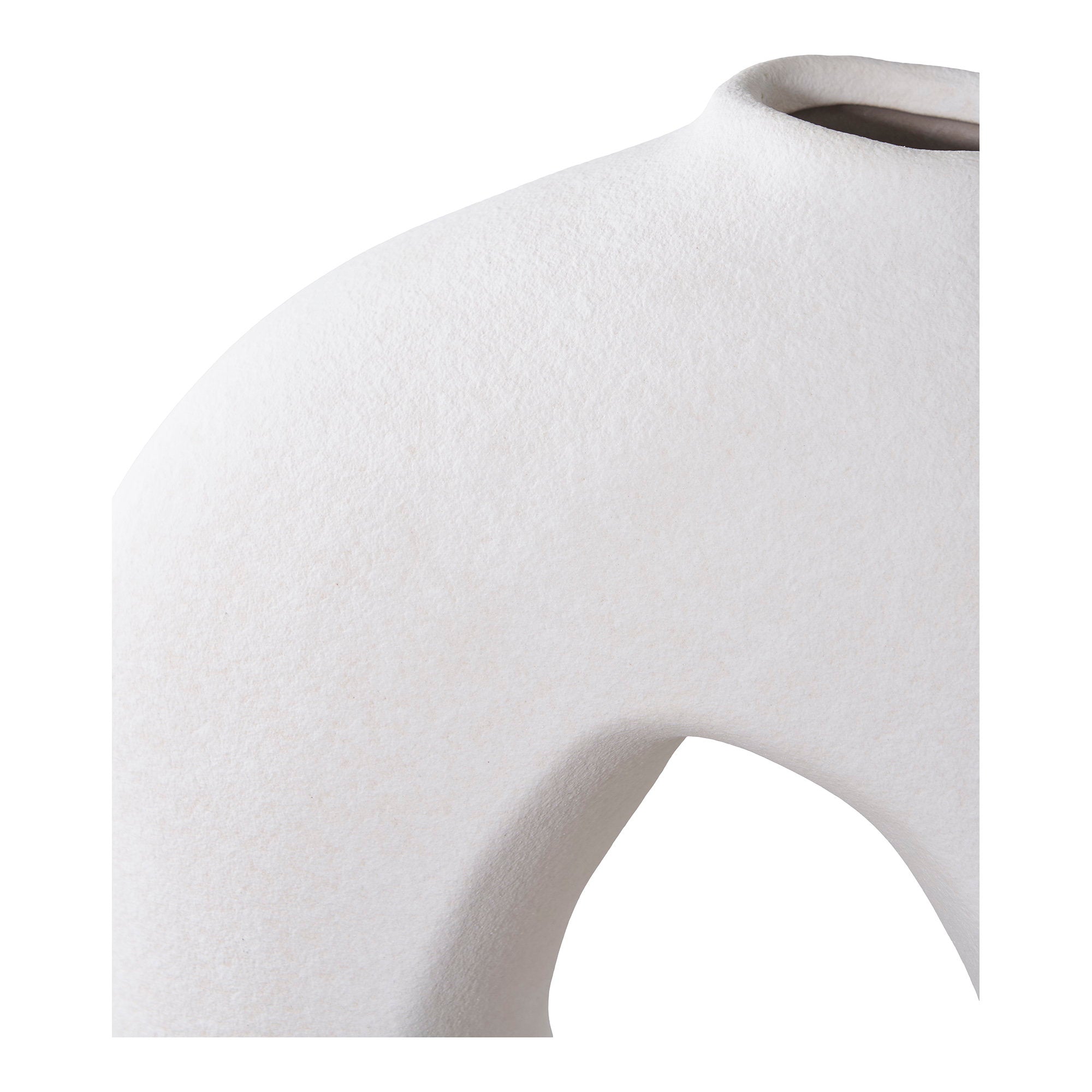 Keramische vaas in wit 24x10,5x27,8 cm
