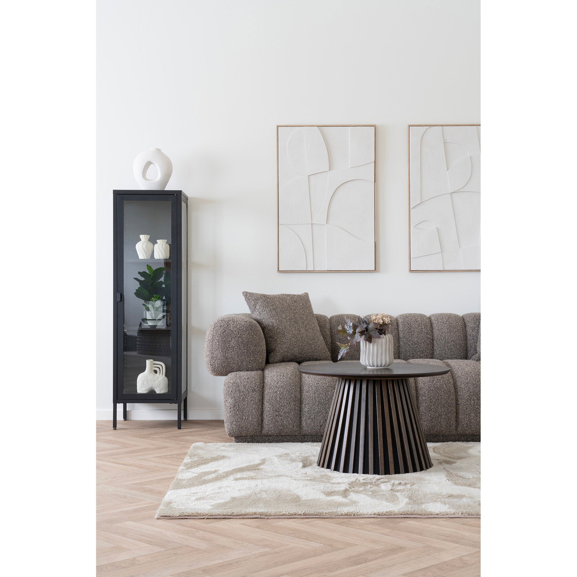 Keramische vaas in wit 24x10,5x27,8 cm