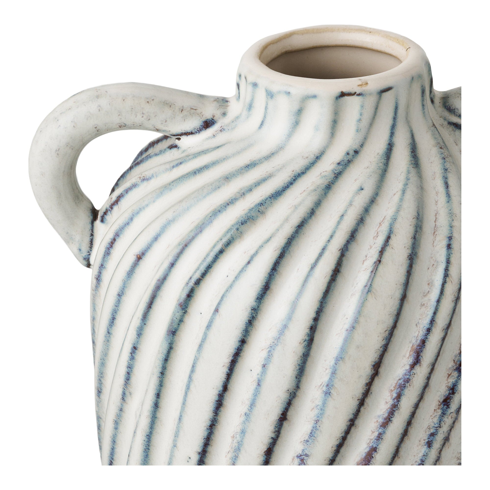 Keramische vaas in blauw 15,5x14x22 cm