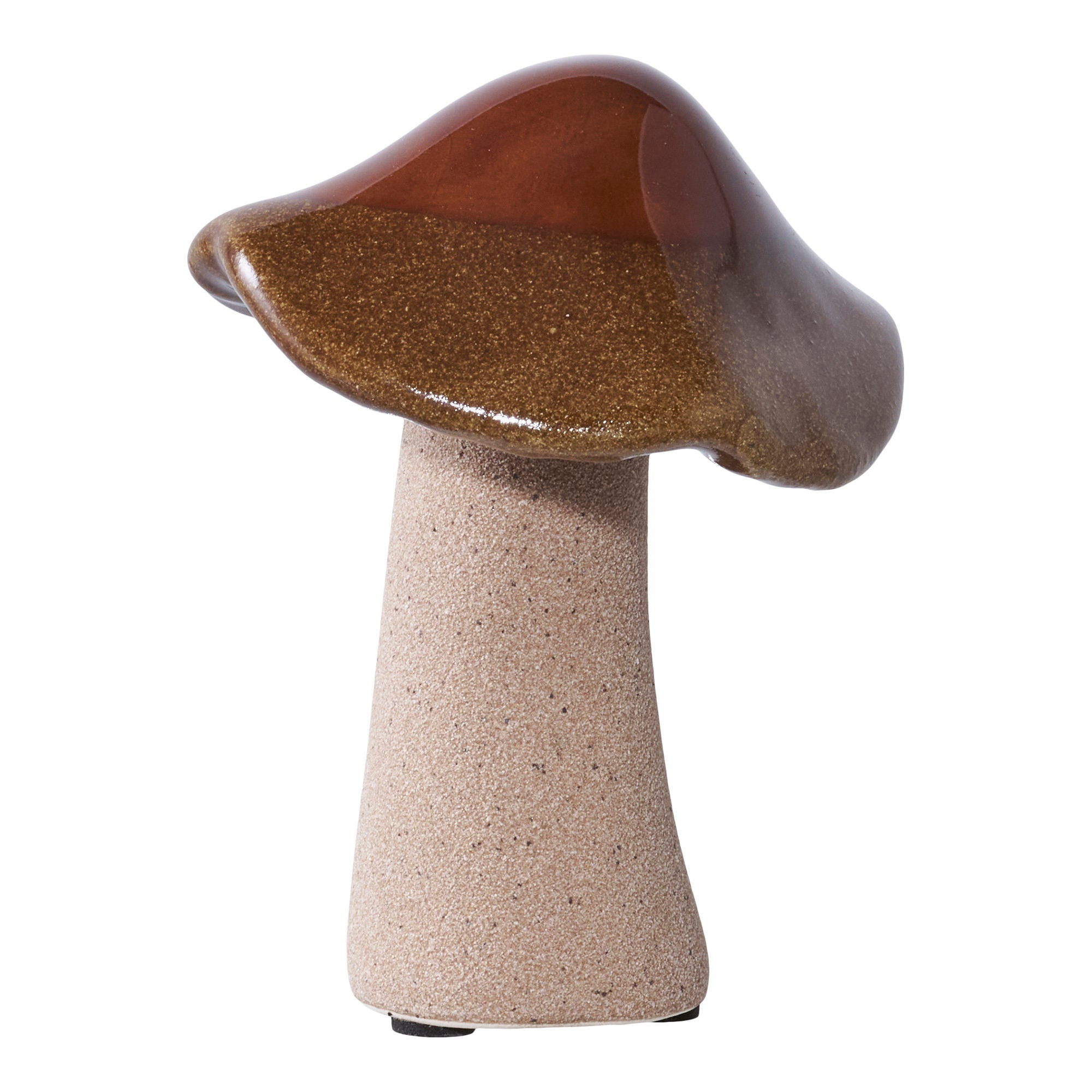 Koraalpaddenstoelen, keramiek, groen, bruin, blauw, set van 3