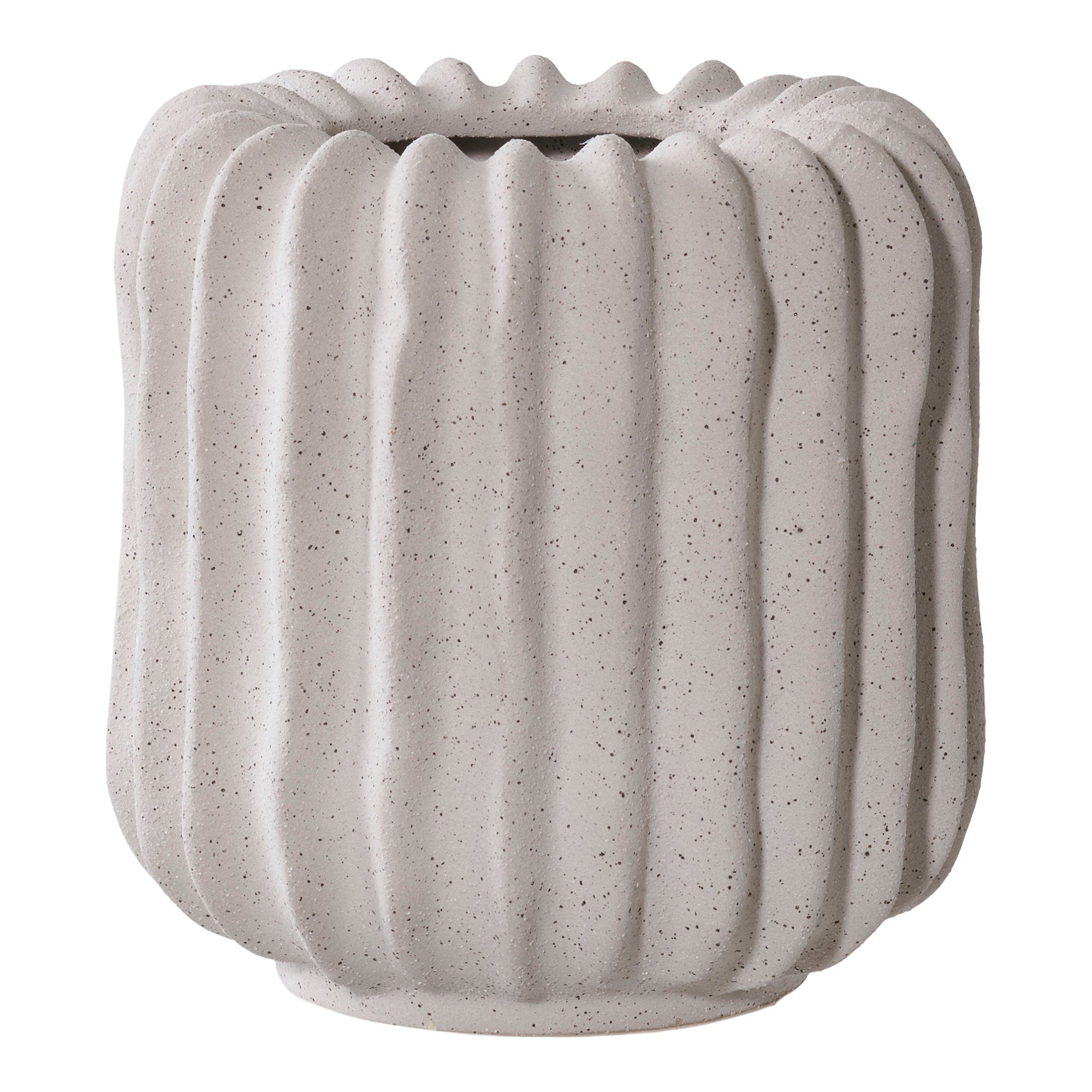 Stal Grijze pot ø15x15 cm