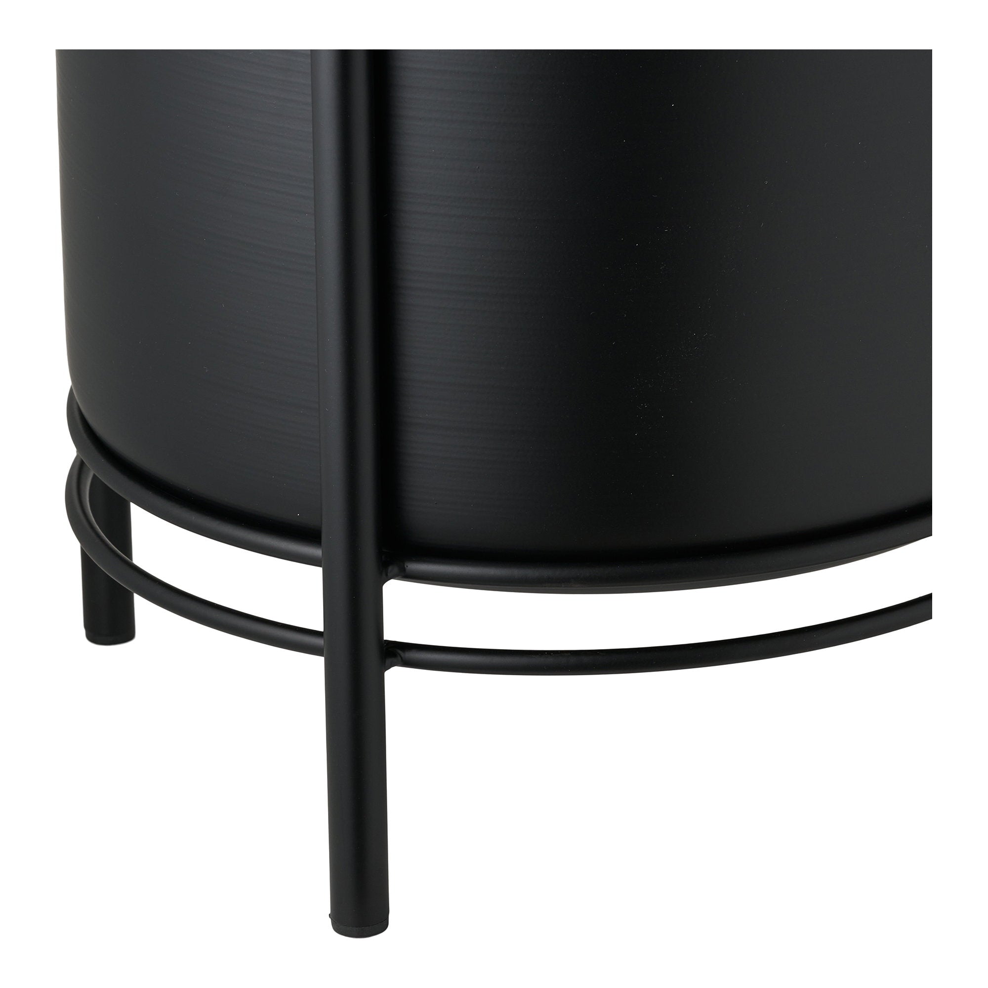 Flowerpot - Flowerpot, steel, black set van 2