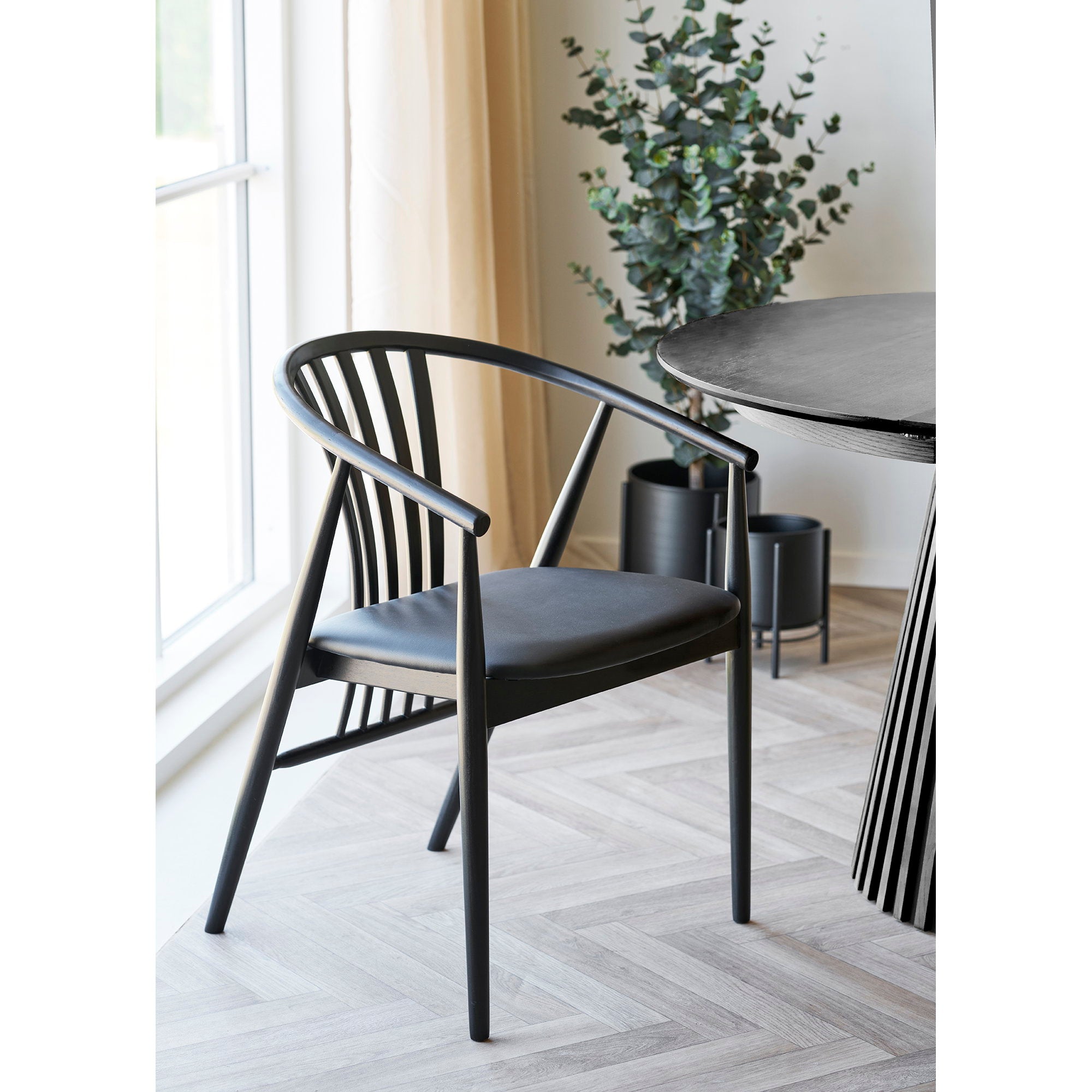 Flowerpot - Flowerpot, steel, black set van 2