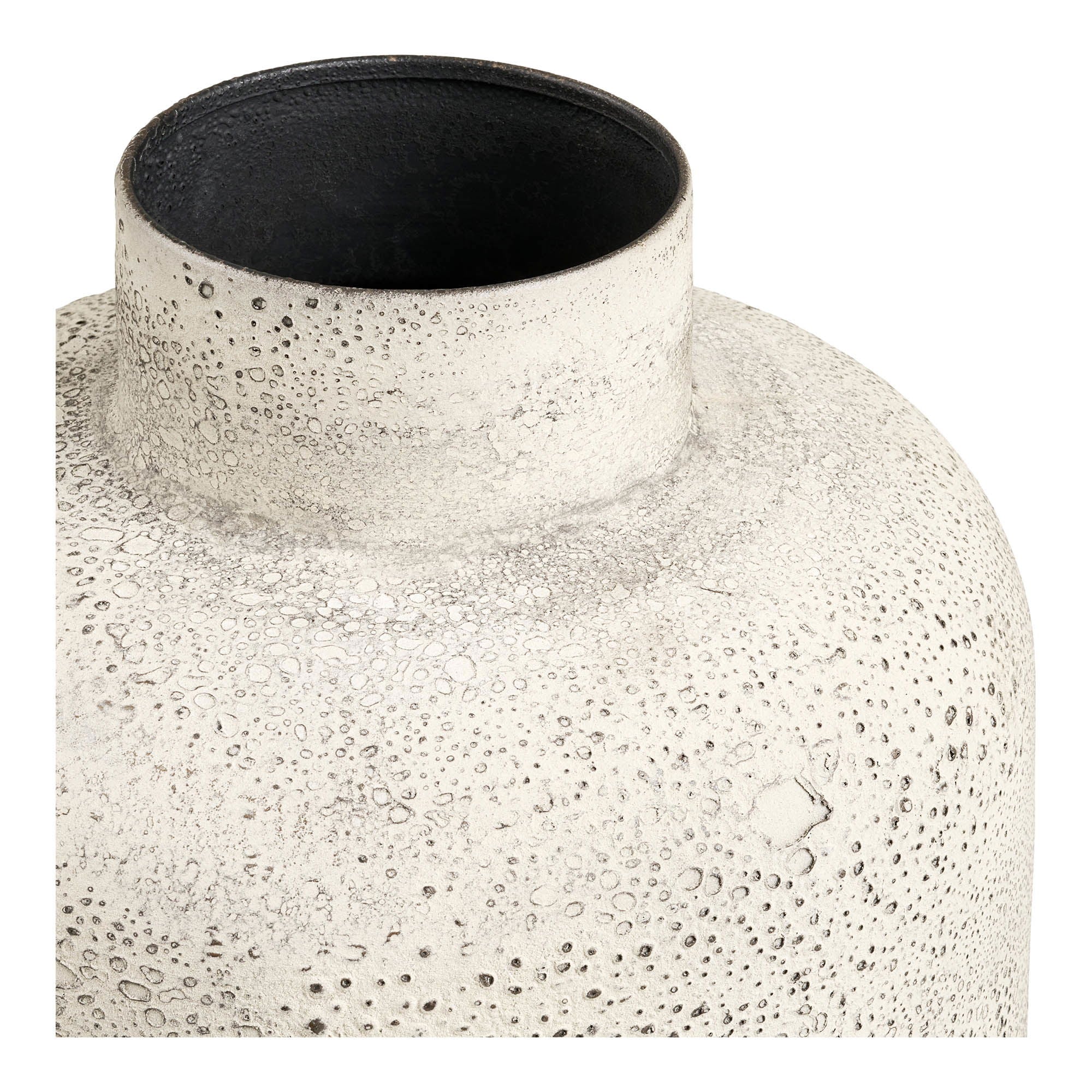 Pot in metaal, antiek in beige ø24x78,5 cm