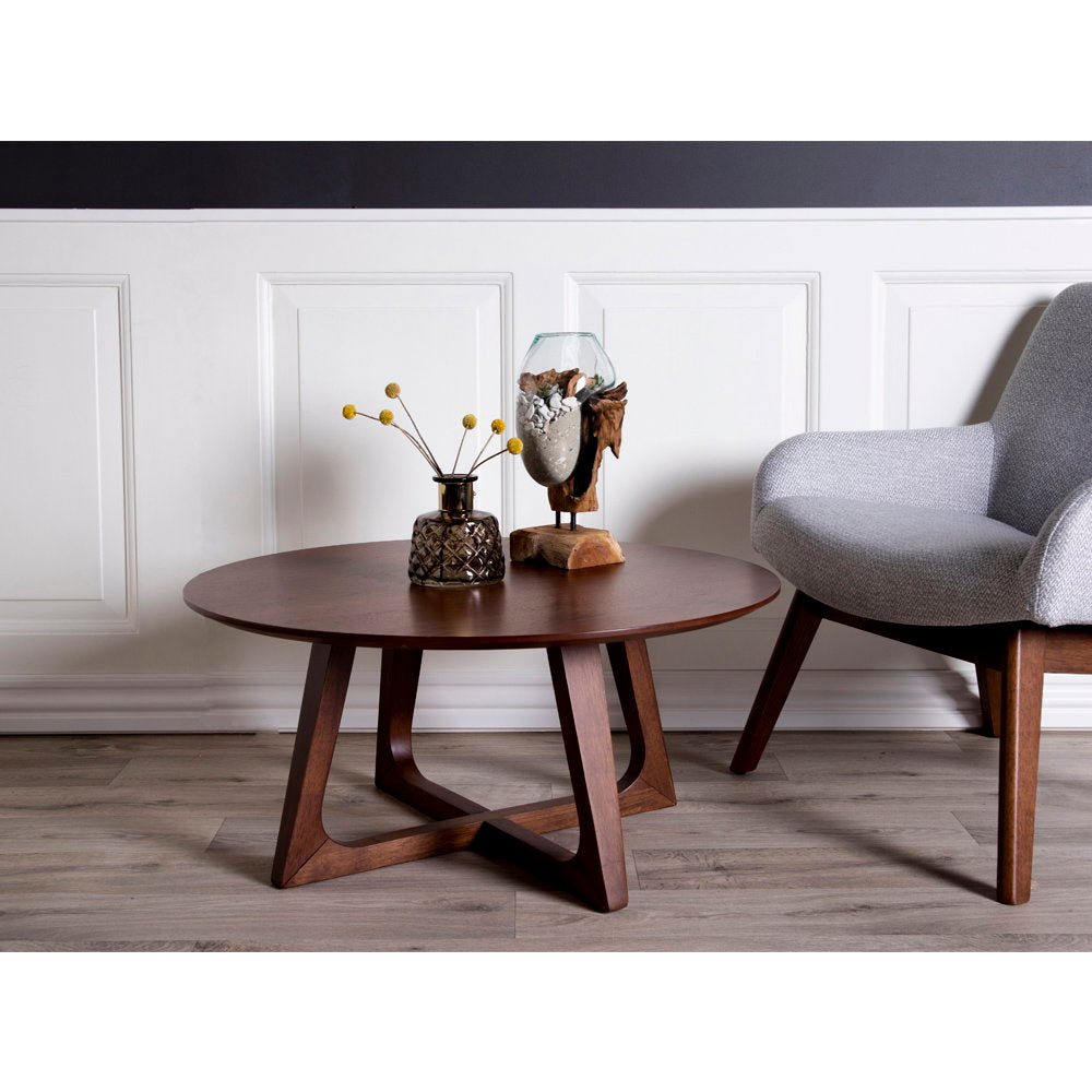 San Marino - Waterdruppel, teak/glas, naturel H:25 cm