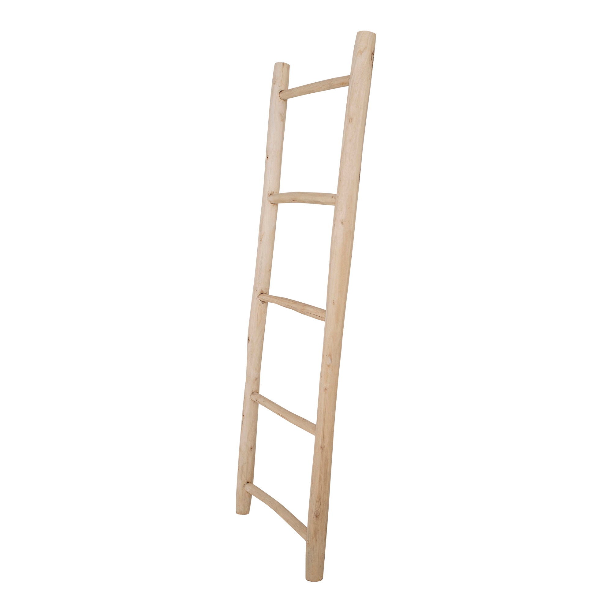 Decoratieve ladder, teak, naturel 50x150 cm