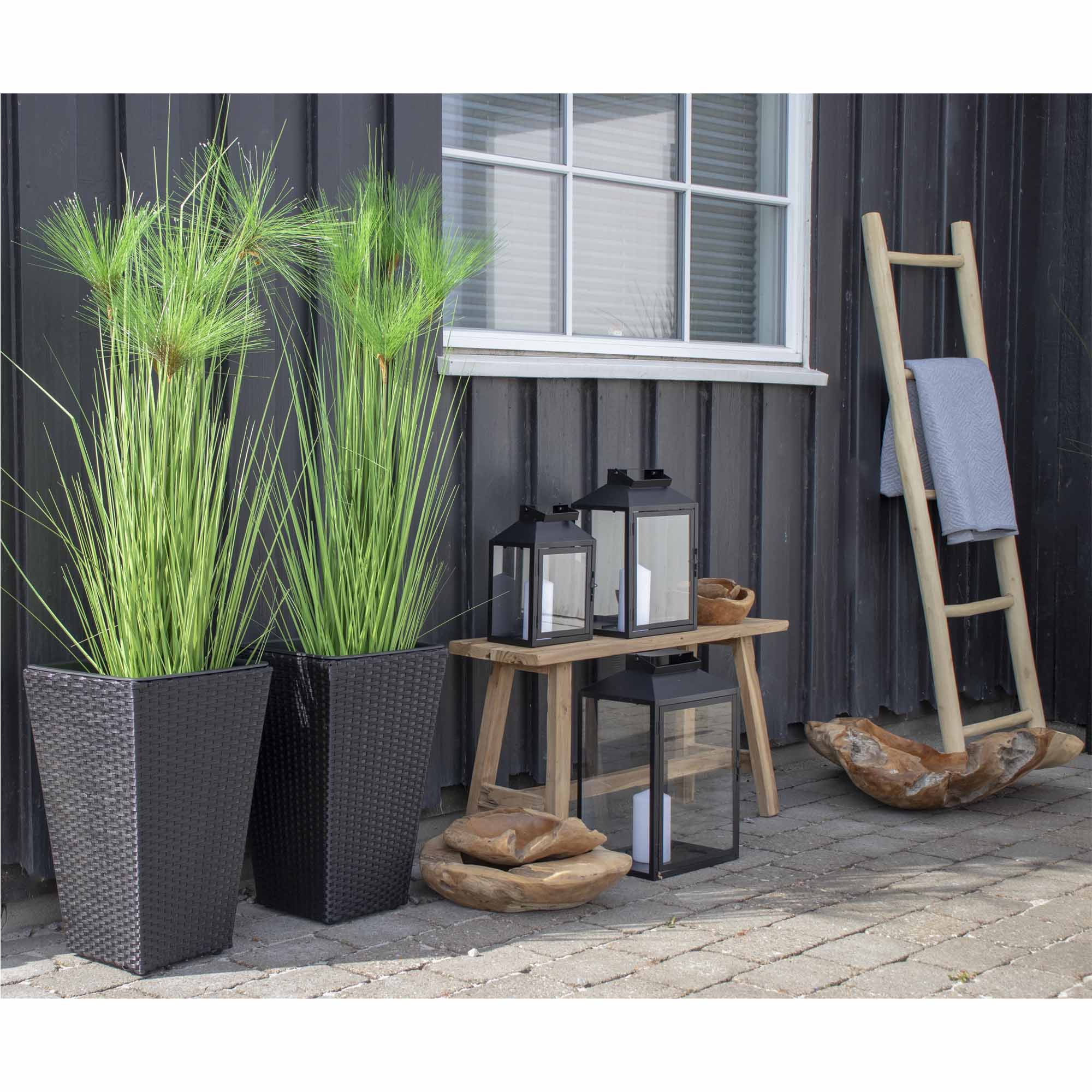 Decoratieve ladder, teak, naturel 50x150 cm