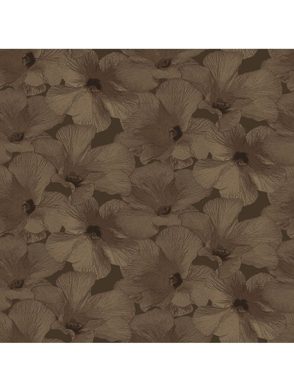 Behang Annuell Hibiscus koper
