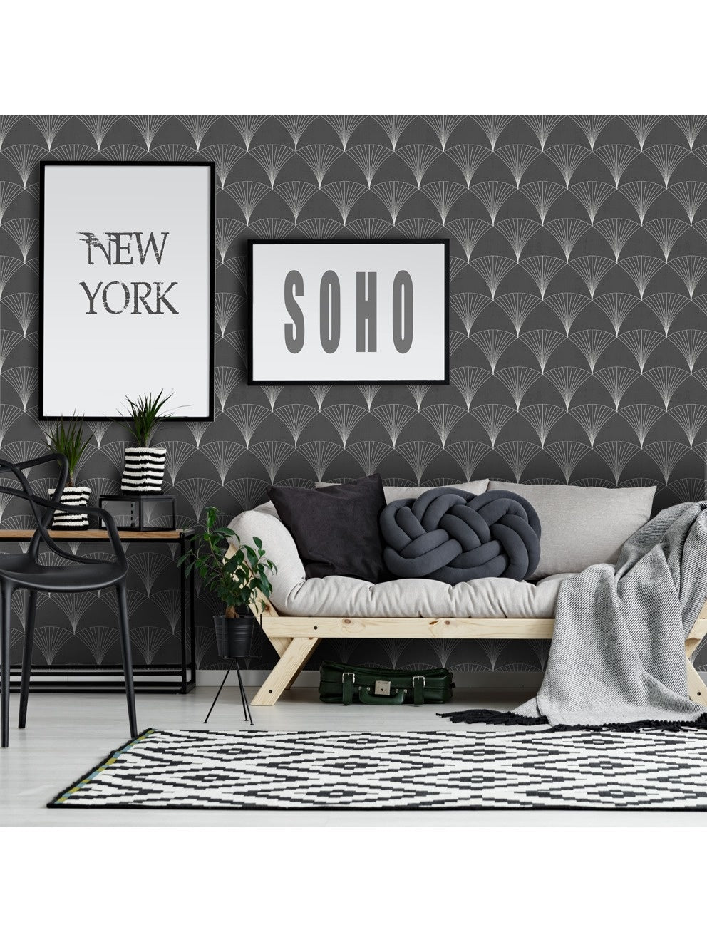 Behang Design Chrysler black