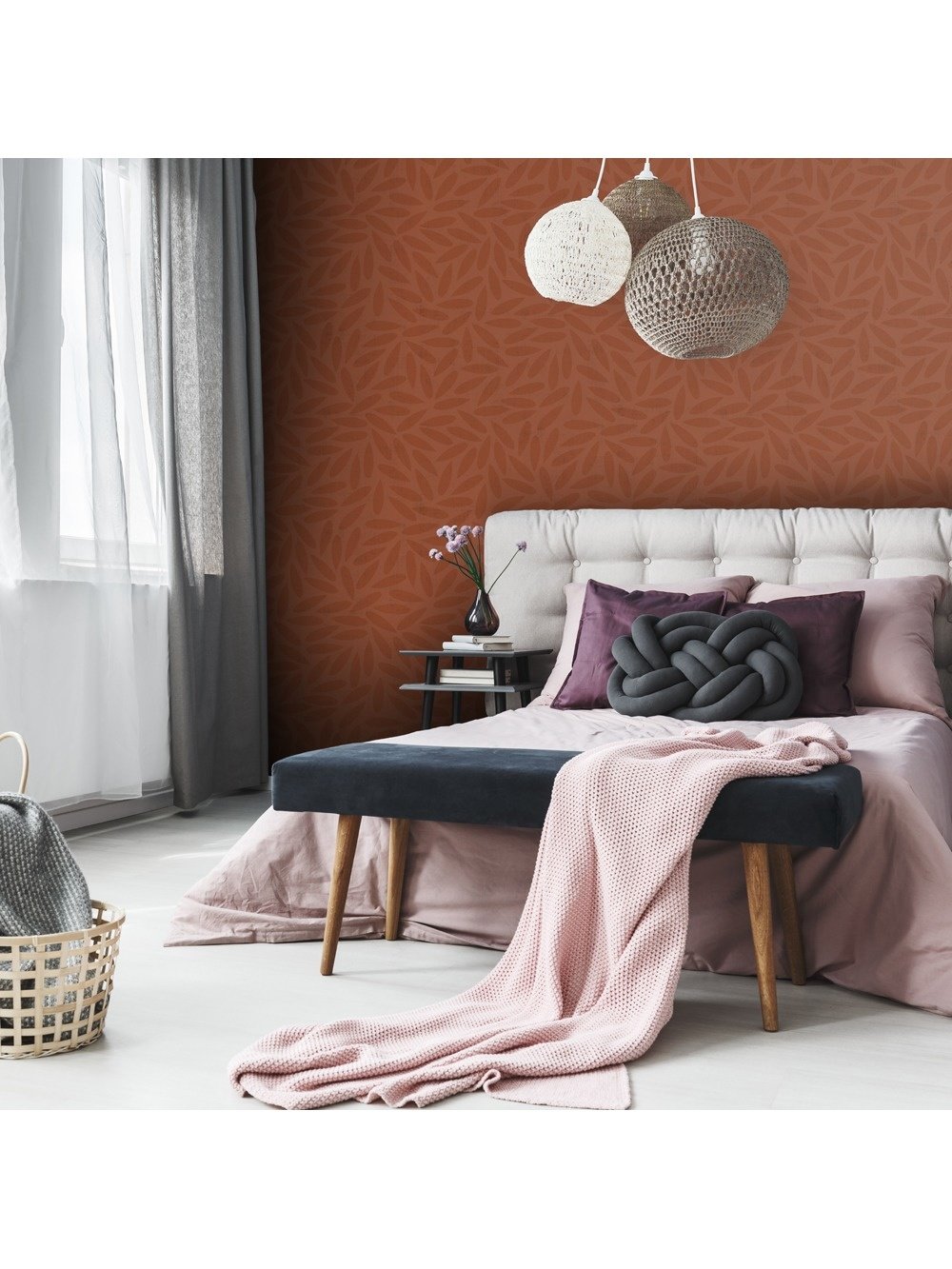 Behang Design Drop orange