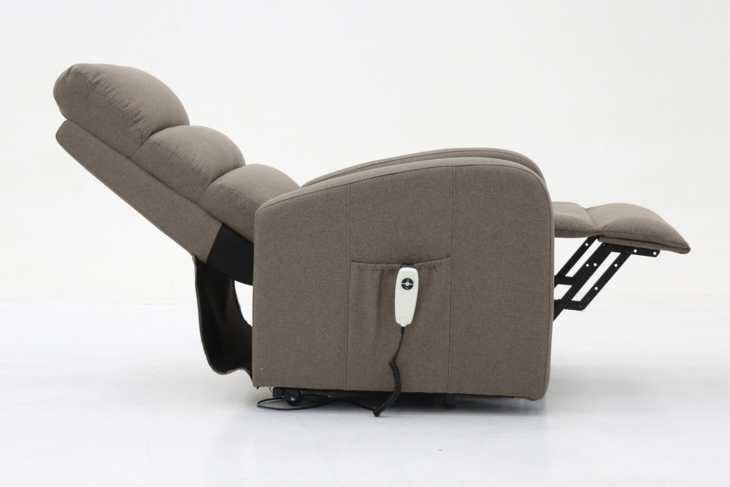 Electrische relax met lift 'Bruges' Stof Taupe