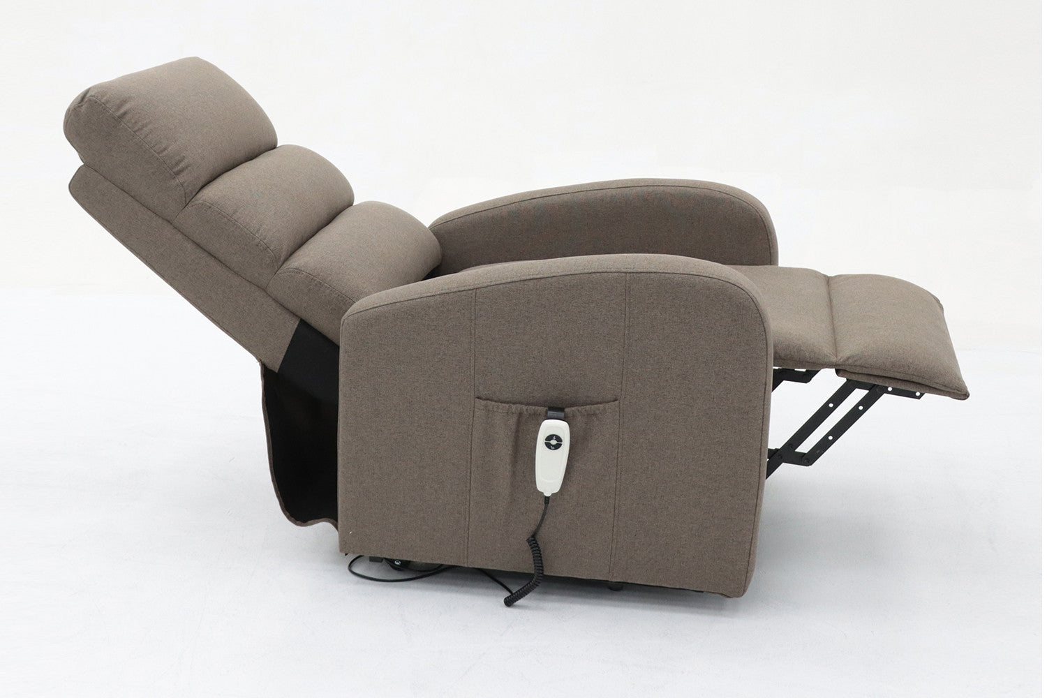 Electrische relax met lift 'Bruges' Stof Taupe