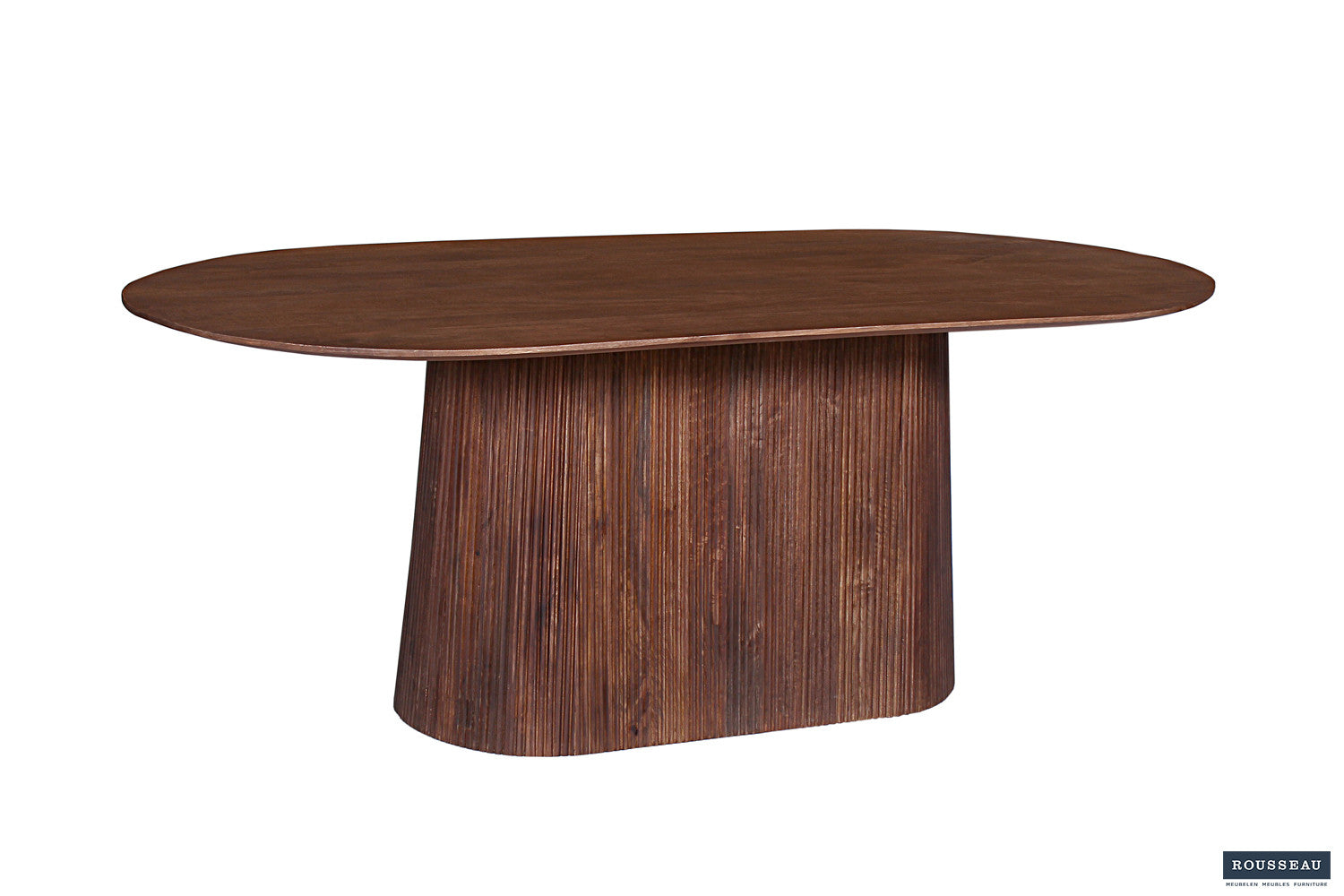 Tafel 'Miguel' 200 cm Ovaal Mango hout Lichtbruin