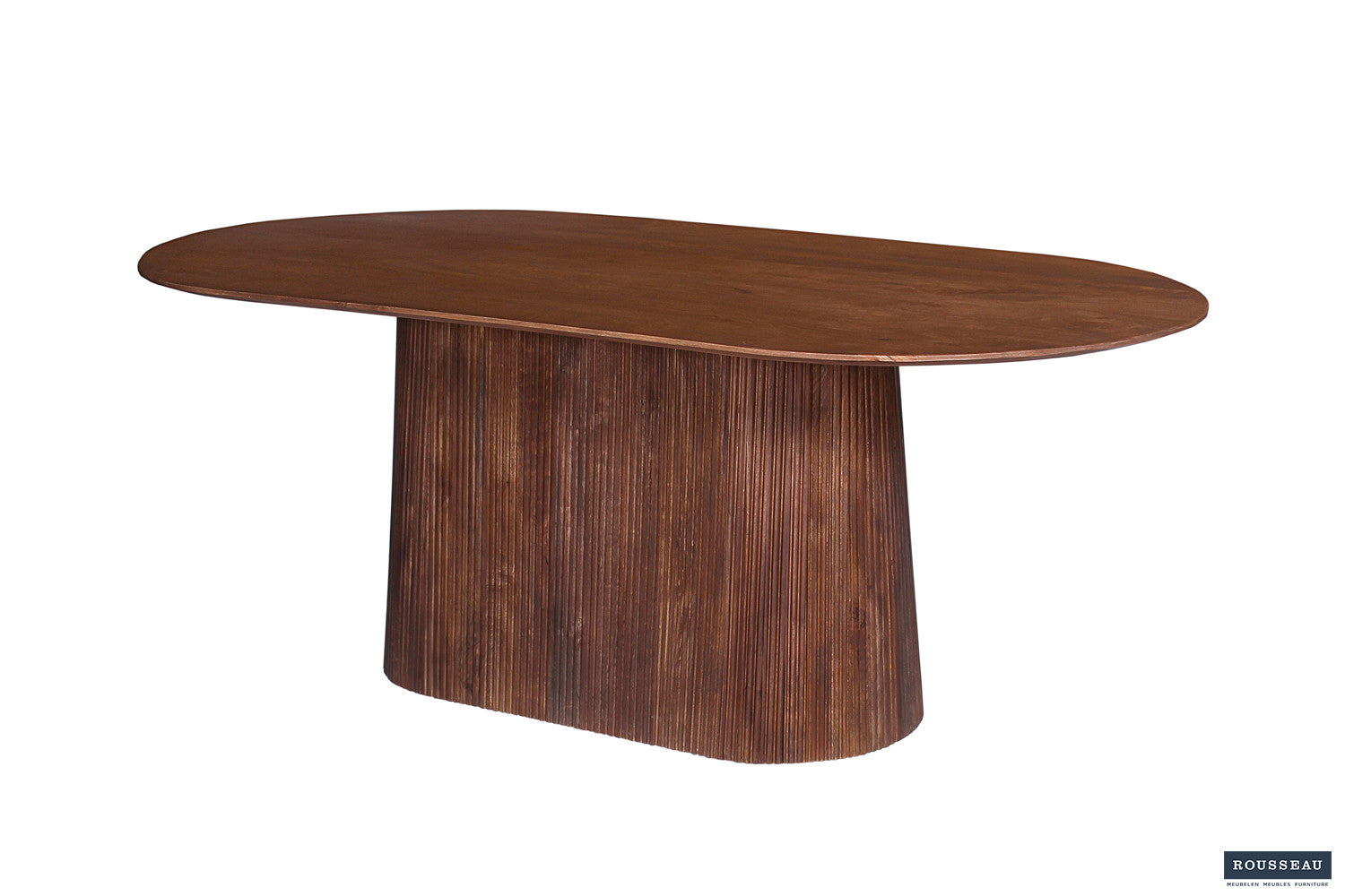 Tafel 'Miguel' 200 cm Ovaal Mango hout Lichtbruin