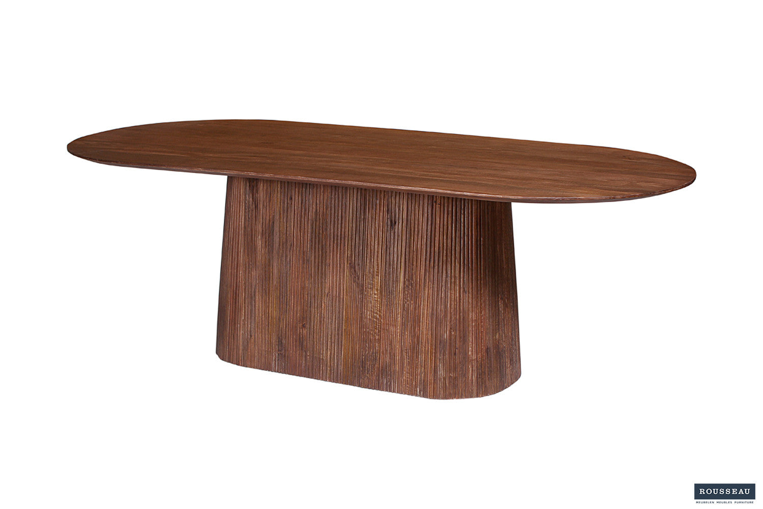 Tafel 'Miguel' 230 cm Ovaal Mango hout Lichtbruin