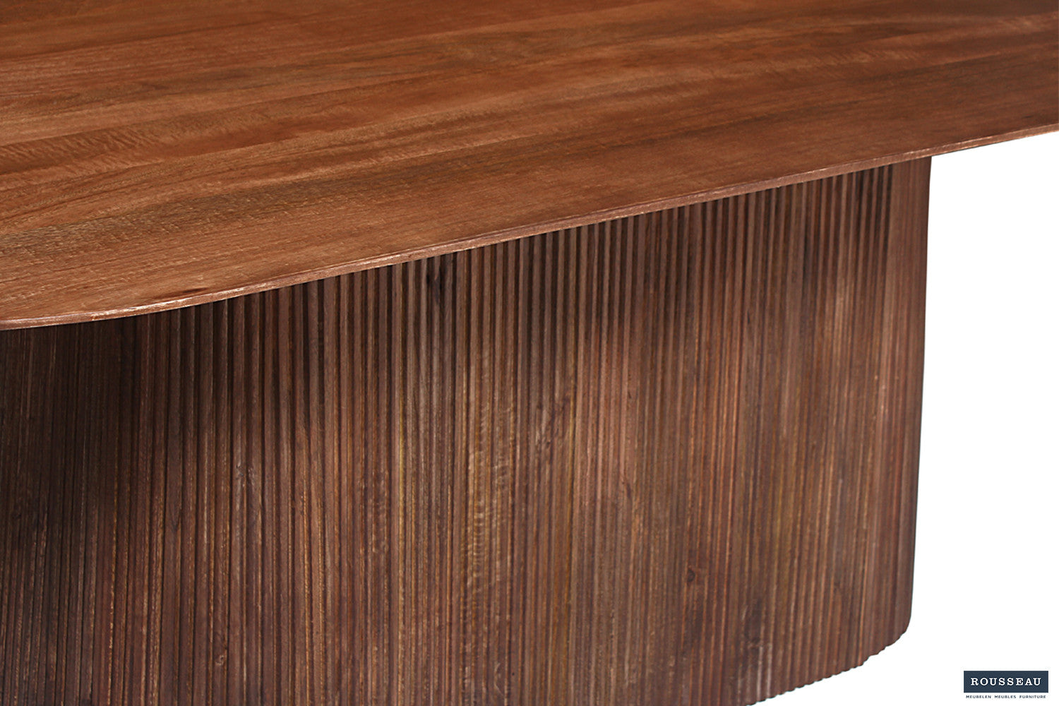 Tafel 'Miguel' 230 cm Ovaal Mango hout Lichtbruin