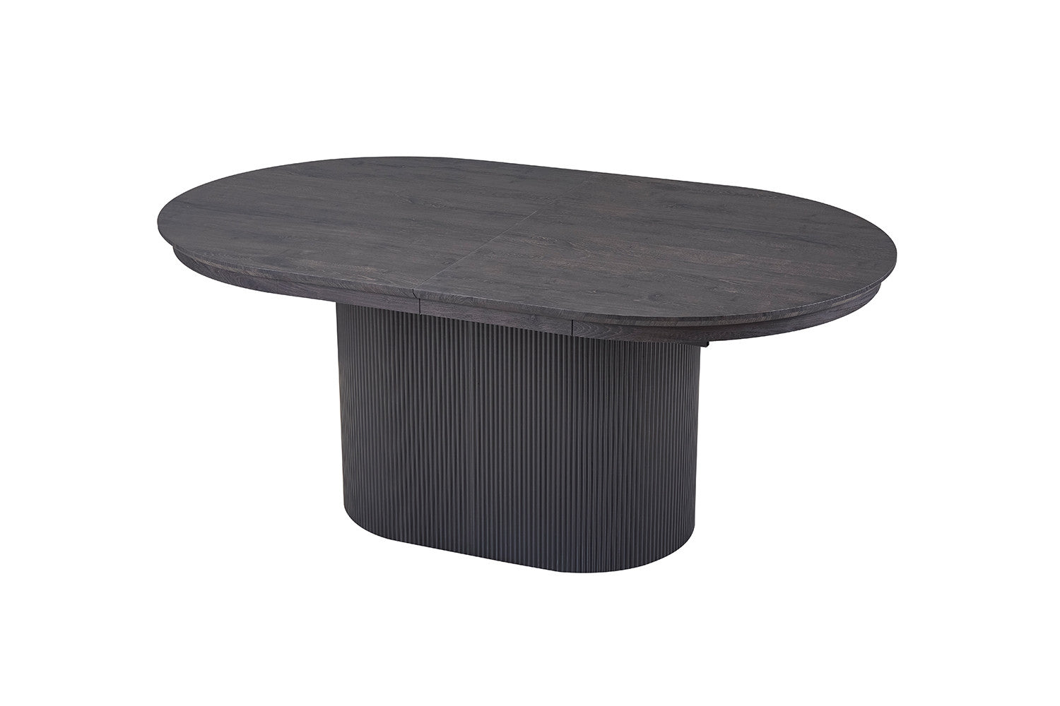 Uitschuifbare tafel Lagos 180-220 cm Ovaal Decor Donkerbruin