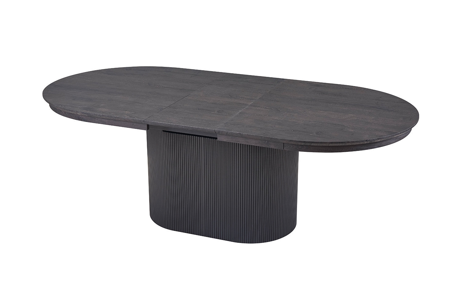 Uitschuifbare tafel Lagos 180-220 cm Ovaal Decor Donkerbruin