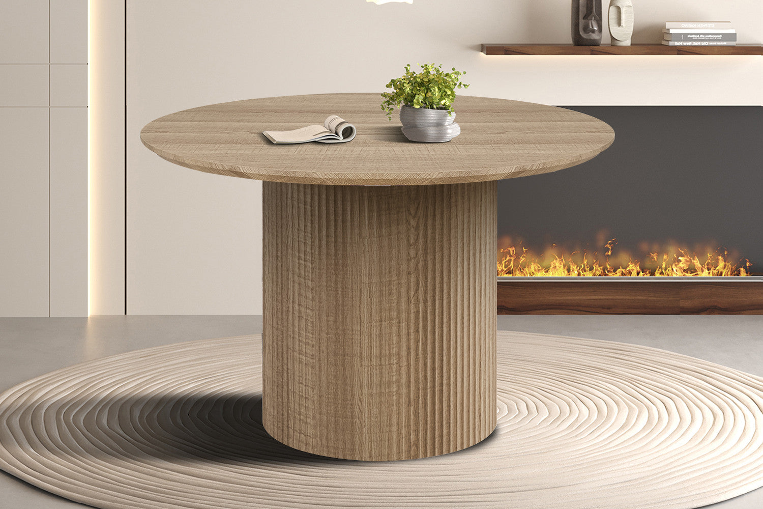 Tafel Lagos 120 cm Rond Decor Eik Naturel