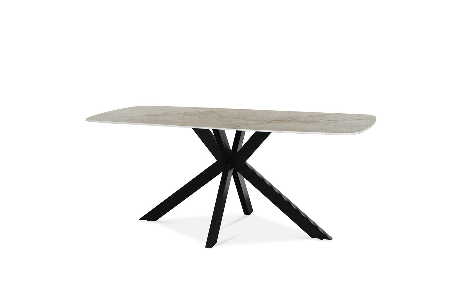 Tafel Apollo 180 cm Deens Ovaal Glanzend Steen Shakespear Beige
