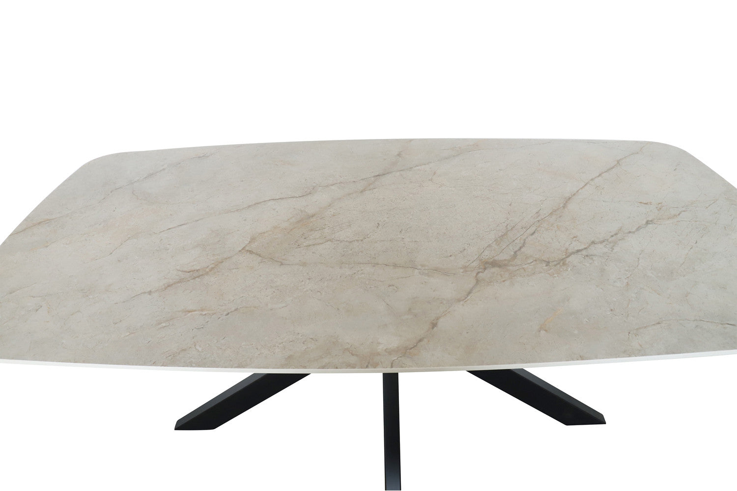 Tafel Apollo 180 cm Deens Ovaal Glanzend Steen Shakespear Beige
