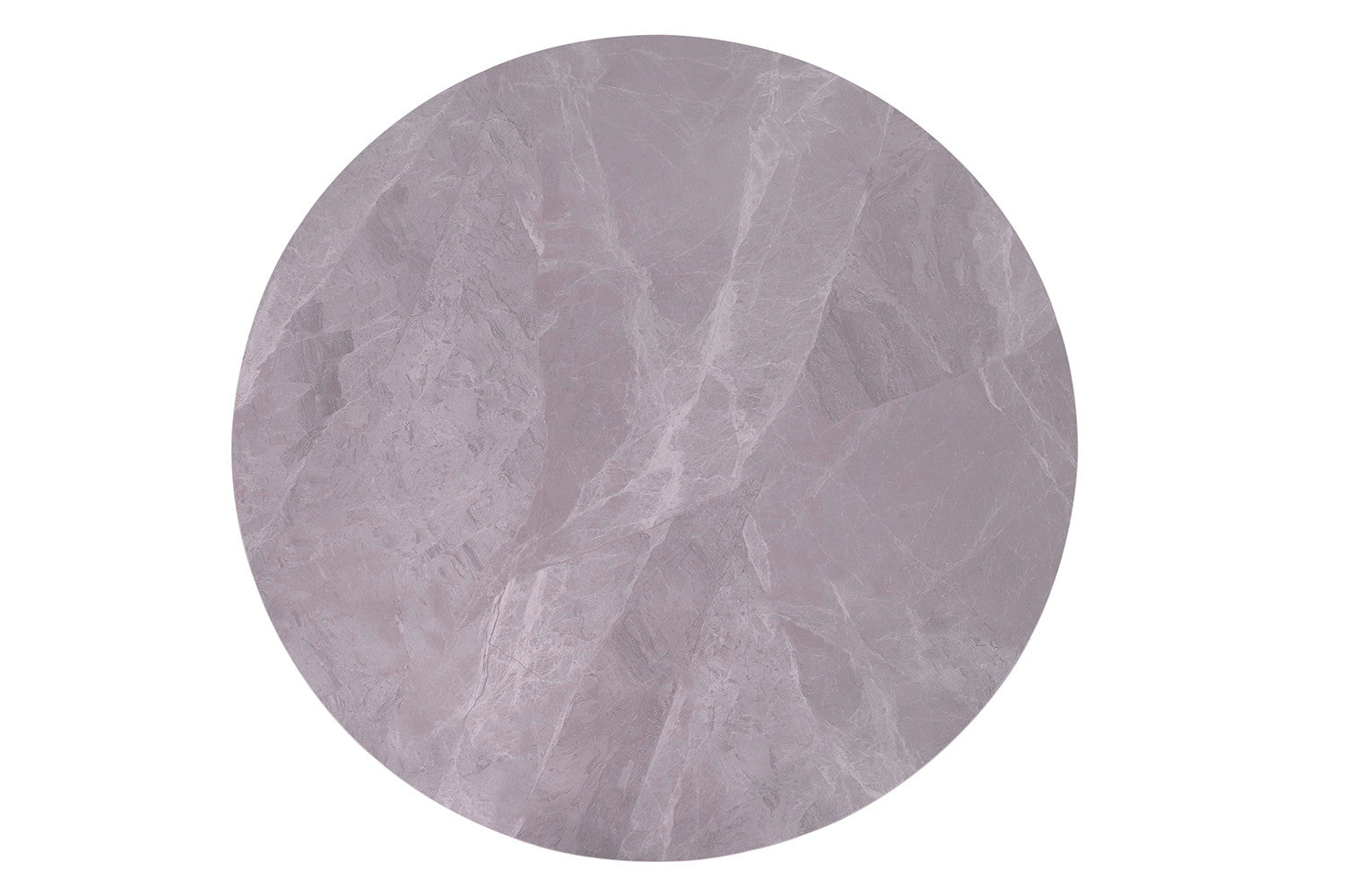 Tafel 'Apollo' 110 cm Rond Glanzend Steen Italian Grijs