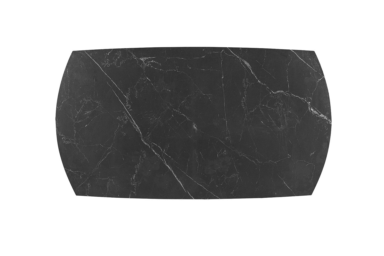 Uitschuifbare tafel 'Ares' 160-240 cm Deens Ovaal Steen Zwart