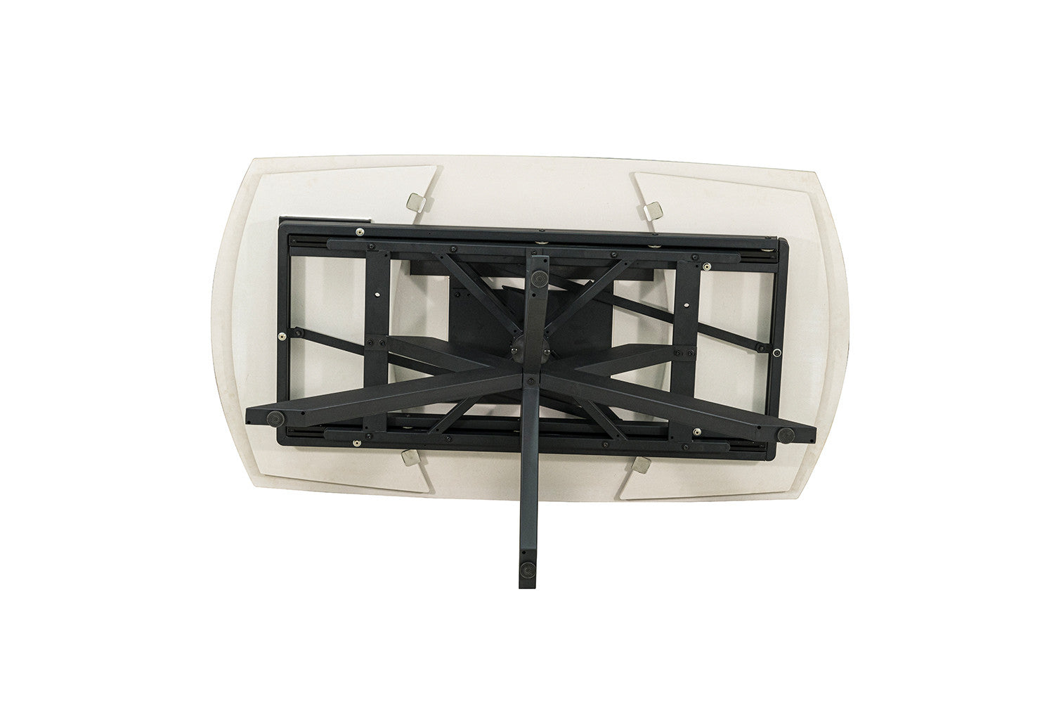 Uitschuifbare tafel Ares 160-240 cm Deens Ovaal Glanzend Steen Beige