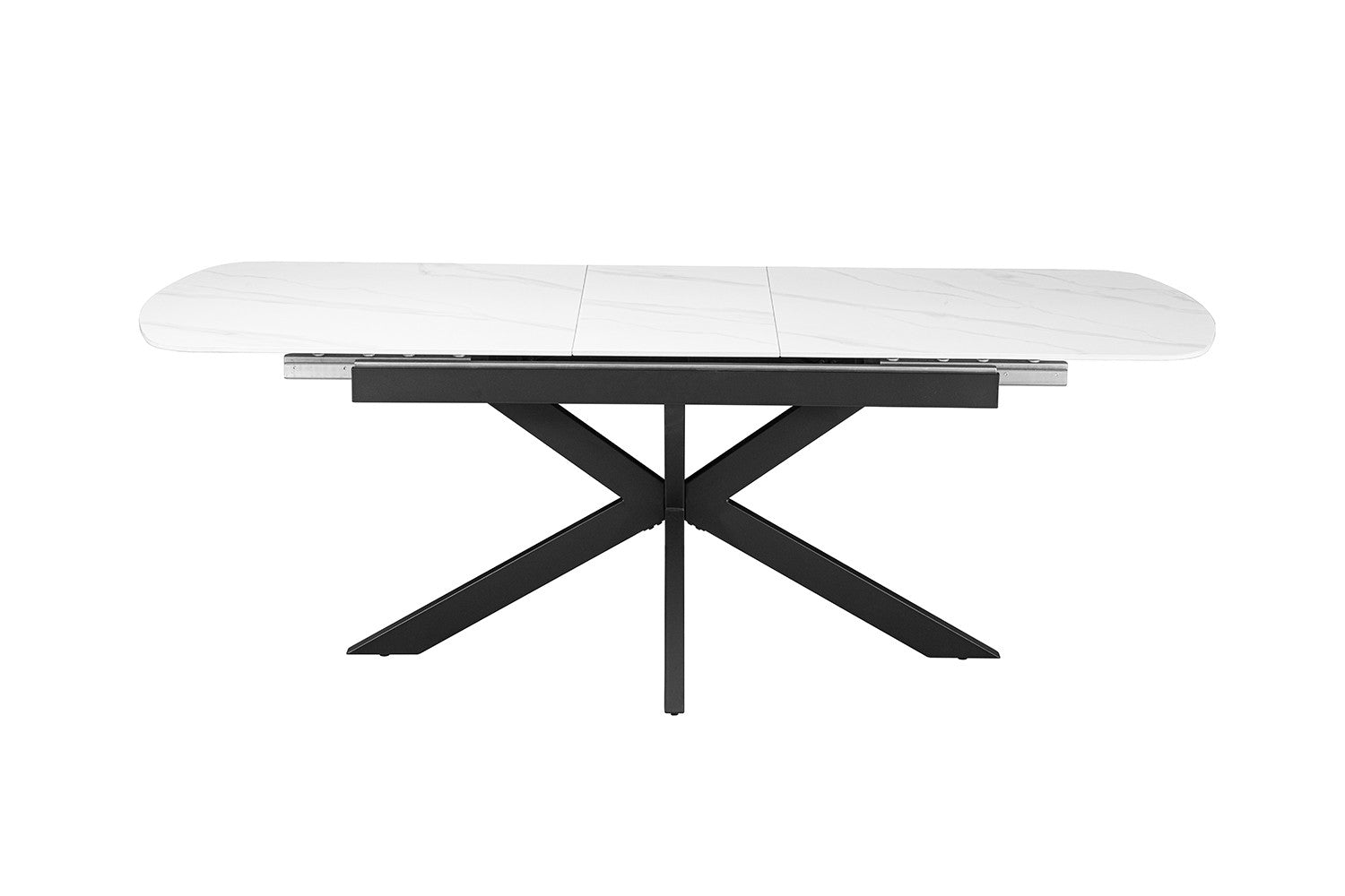 NEW - Uitschuifbare tafel 'Hestia' 180-220 cm Deens Ovaal Steen Wit