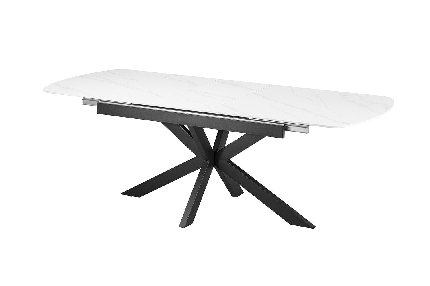 NEW - Uitschuifbare tafel 'Hestia' 180-220 cm Deens Ovaal Steen Wit