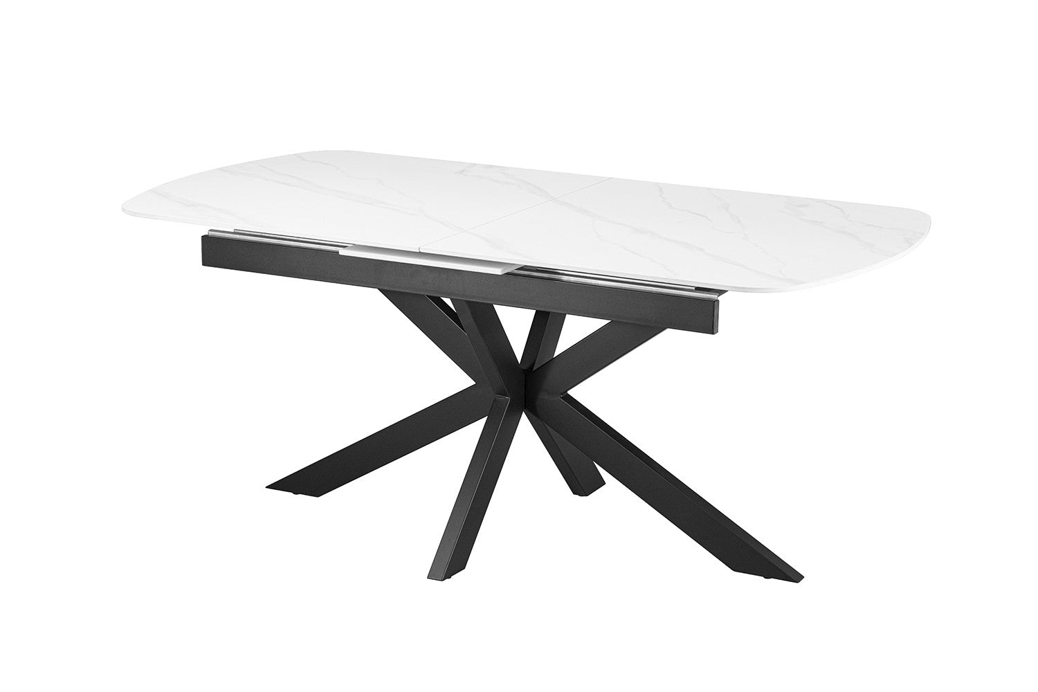 NEW - Uitschuifbare tafel 'Hestia' 180-220 cm Deens Ovaal Steen Wit
