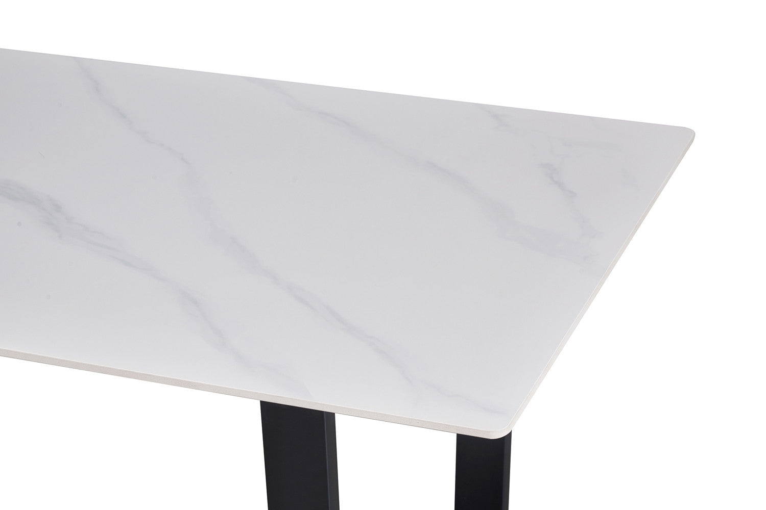 NEW - Tafel 'Poseidon' 180 cm Rechthoekig Glanzend Steen Wit