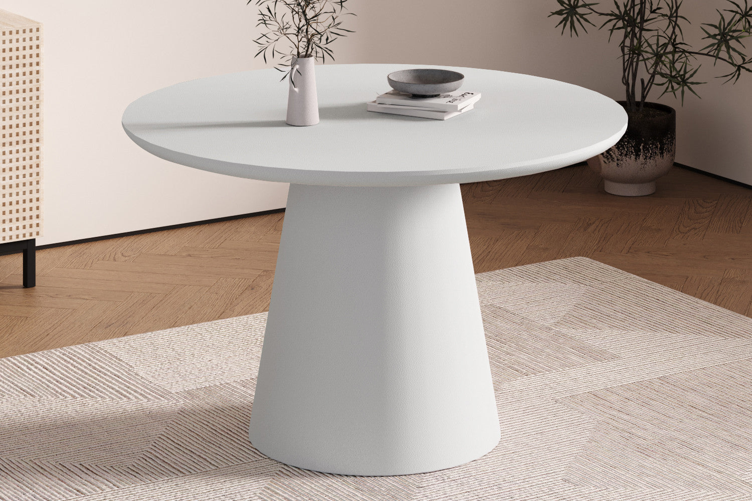 Tafel Tavira 120 cm Rond Cement Ecru