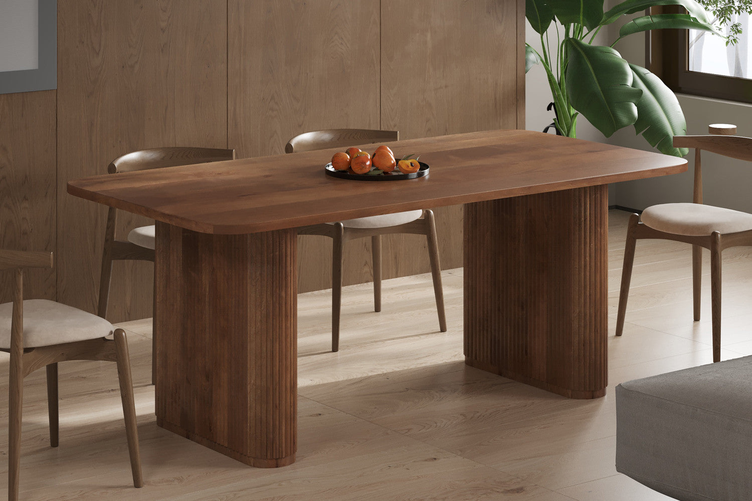 Tafel Jean 200 cm Deens Ovaal Mango hout Lichtbruin